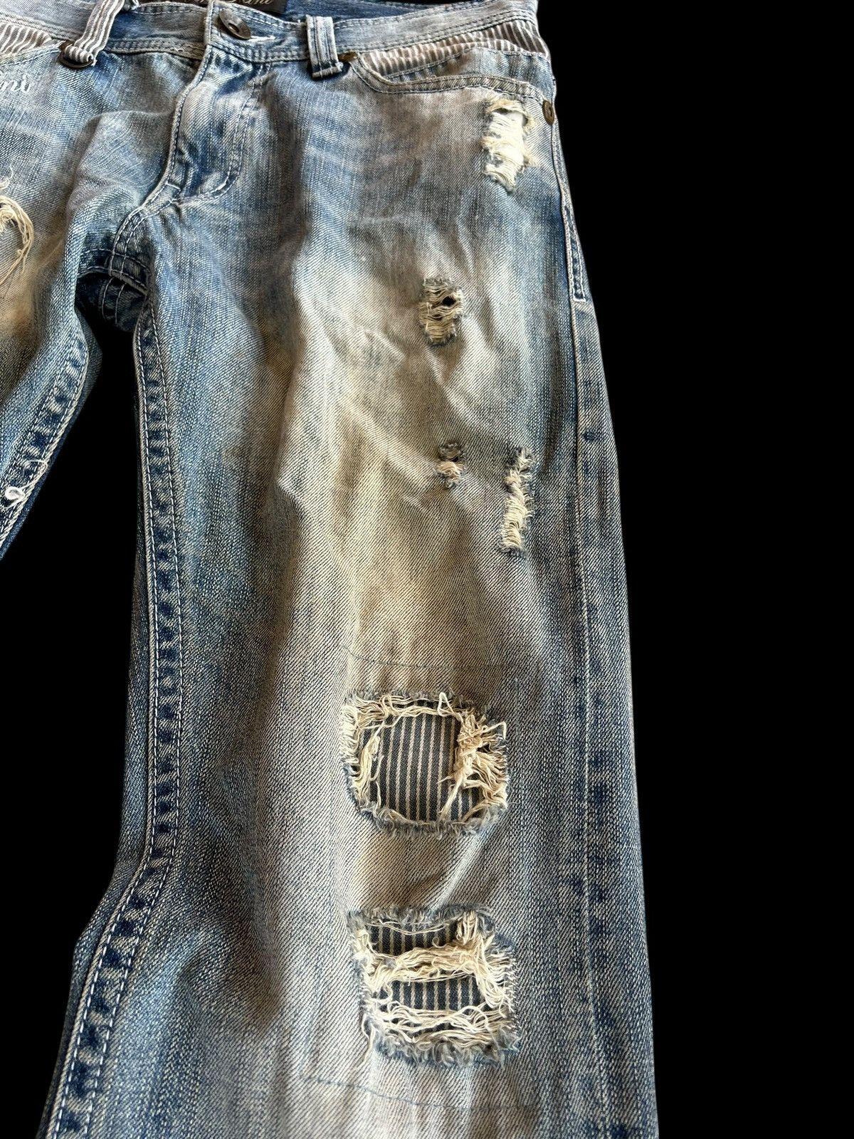 Japanese Brand Vintage Karl Kani Distress Faded Jean Size US 32 / EU 48 - 10 Thumbnail