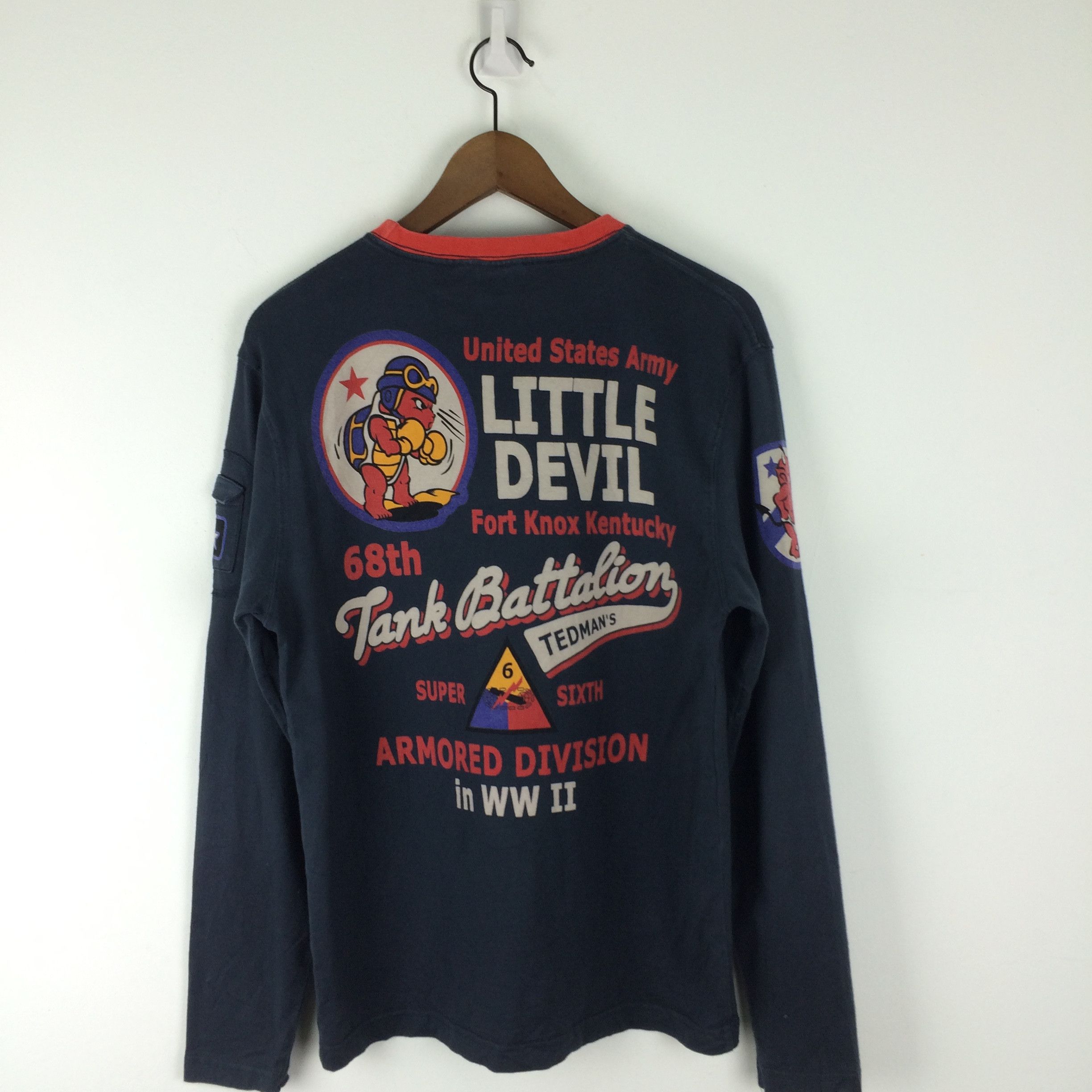 Tedman × Vintage D3 TED COMPANY TEDMAN'S UNITED STATE ARMY WW 2 DEVIL TEE Size US M / EU 48-50 / 2 - 2 Thumbnail