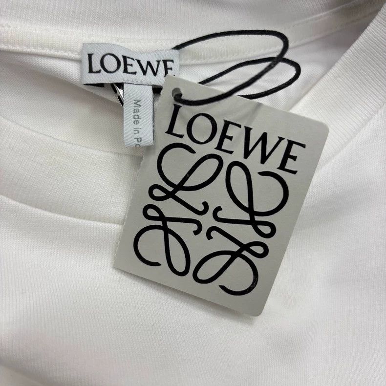 Loewe LOEWE White embroidered logo short sleeves Size XS / US 0-2 / IT 36-38 - 5 Thumbnail