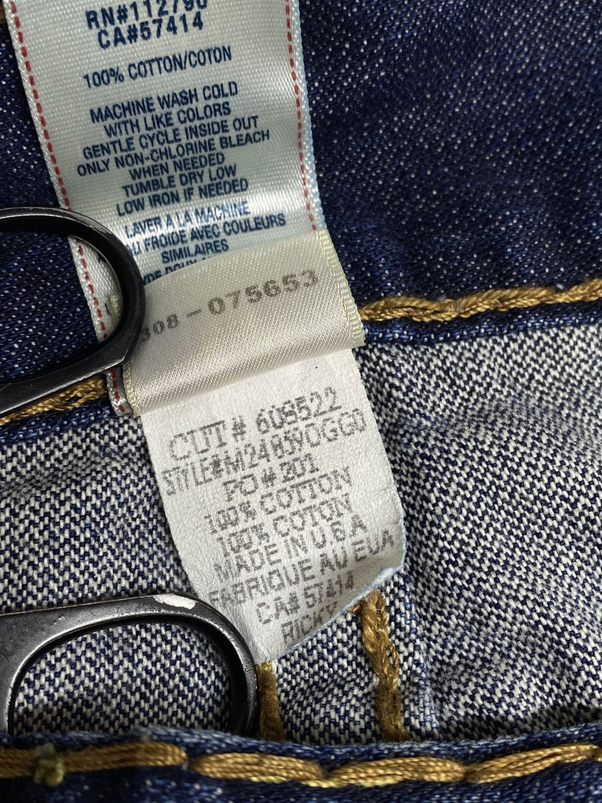 True Religion True Religion Ricky Jeans Made In USA Straight Stitched Y2K Size US 34 / EU 50 - 22 Thumbnail