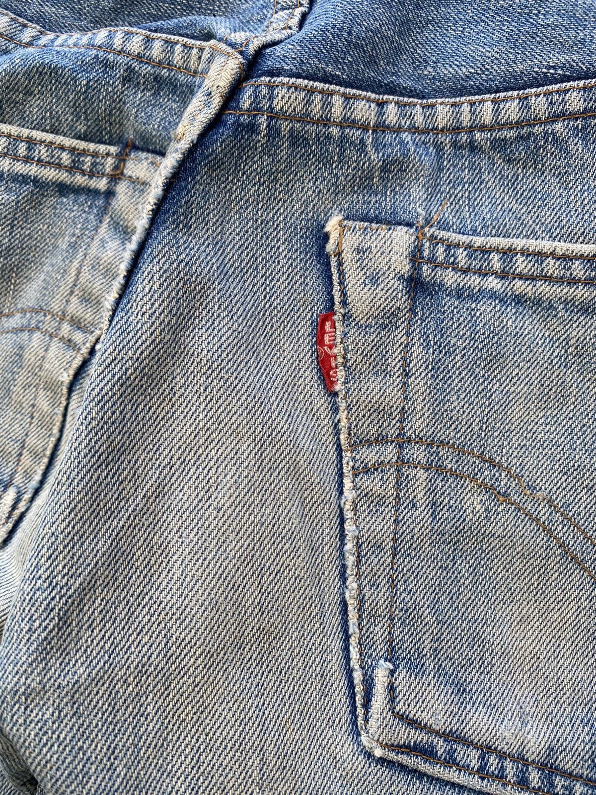 Levi's × Levi's Vintage Clothing × Vintage W28x31 vintage levi's 502xx redline big E distressed Japan Size US 28 / EU 44 - 3 Thumbnail