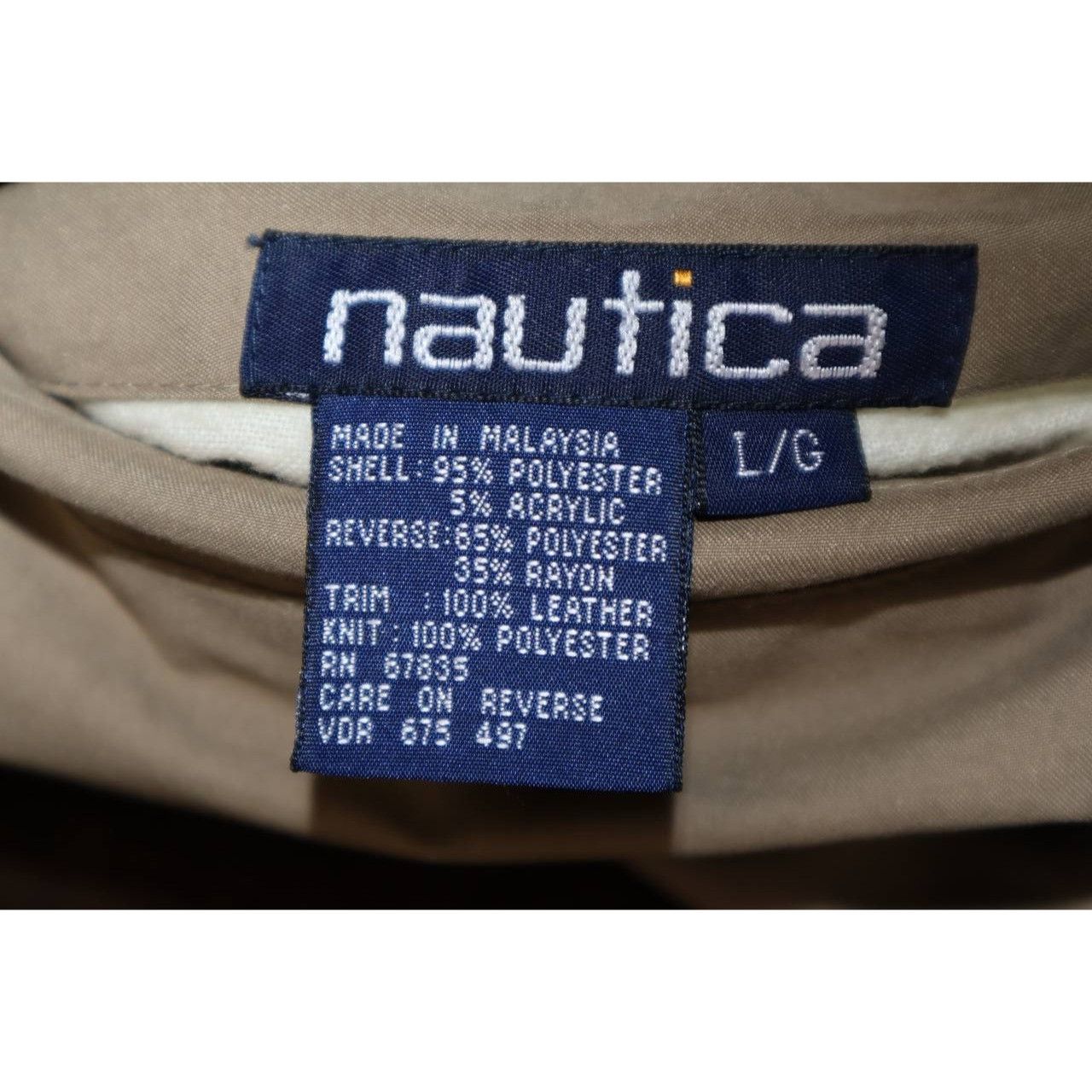 Vintage Vintage 90s Nautica Reversible Leather Suede Bomber Jacket L Size US L / EU 52-54 / 3 - 3 Thumbnail