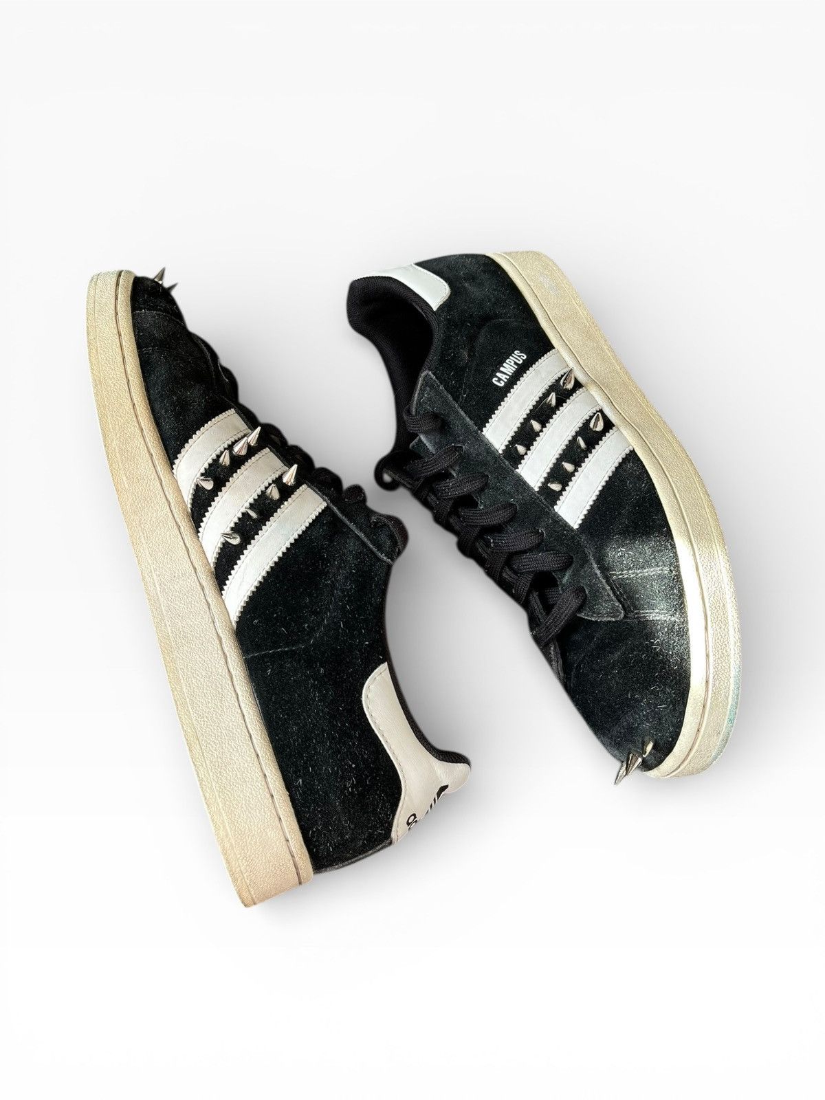 Adidas Adidas Campus Black Suede Spiked Custom – US 10.5 Size US 10.5 / EU 43-44 - 3 Thumbnail
