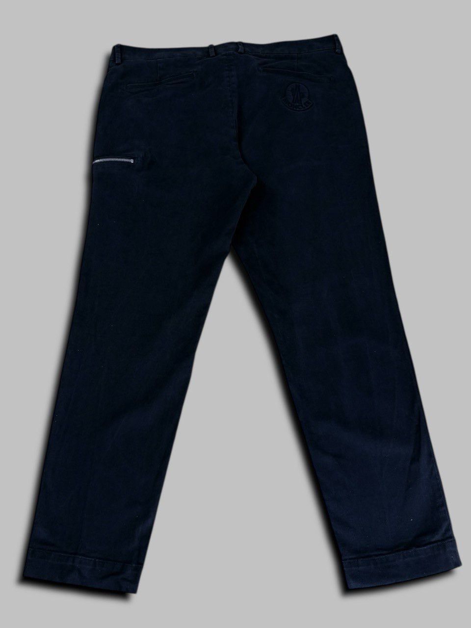 Moncler Moncler Black Cotton Twill Trousers Zip Pocket Pants Size US 36 / EU 52 - 3 Thumbnail