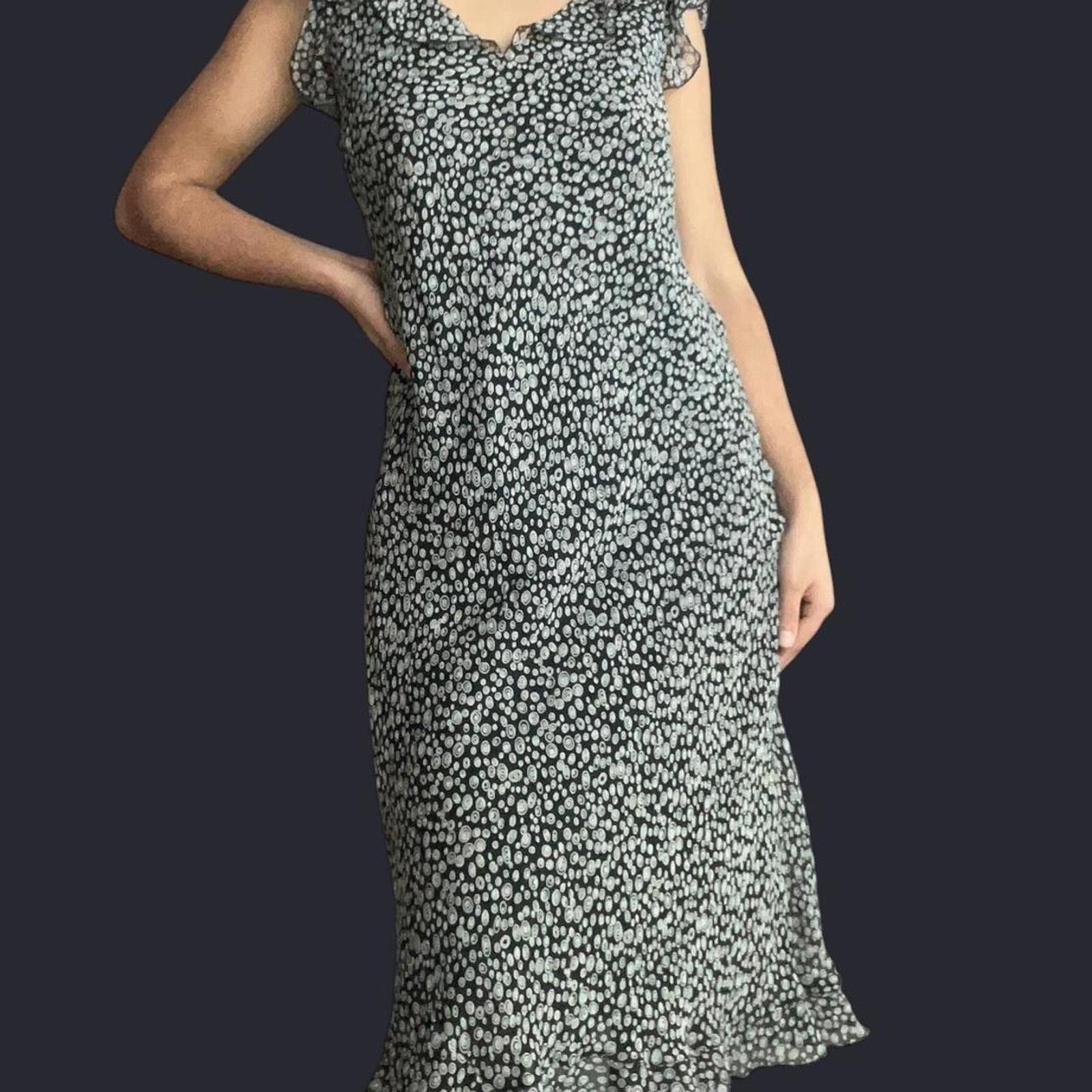 Other Floral midi dress with ruffle sleeves and V-neckline Size L / US 10 / IT 46 - 1 Thumbnail