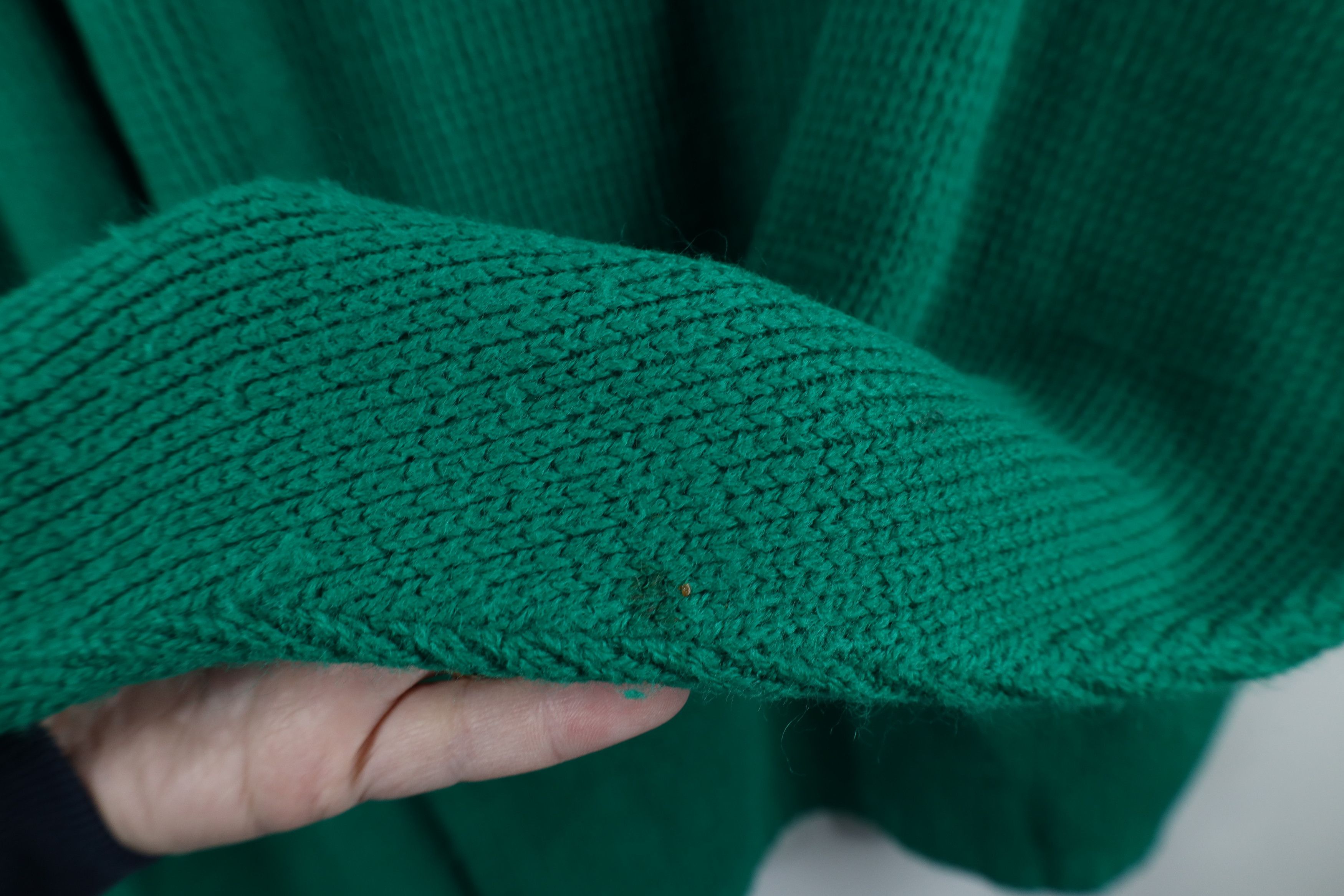 Vintage Vintage 70s Streetwear Blank Ribbed Knit V-Neck Sweater Size US XXL / EU 58 / 5 - 9 Thumbnail