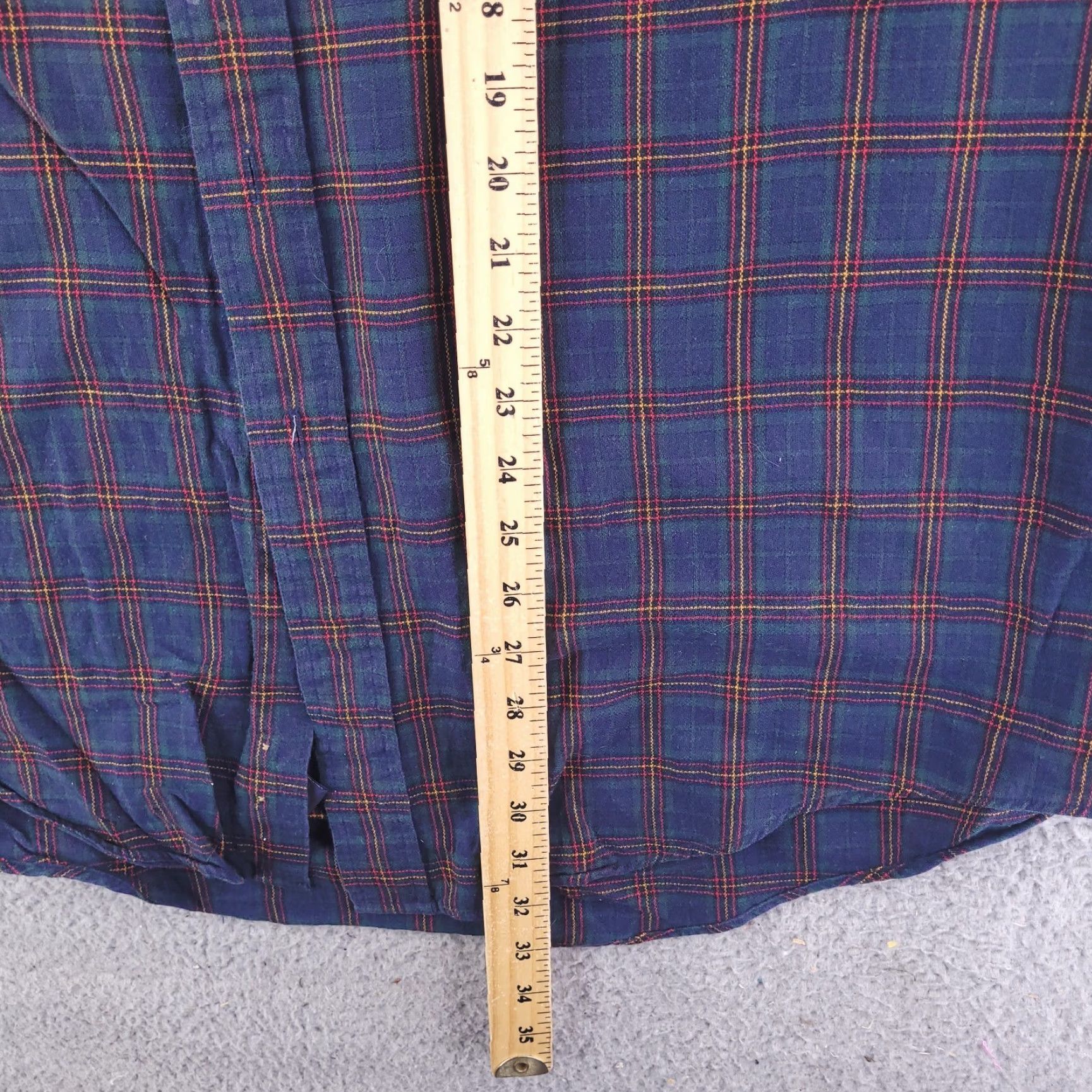 Nautica VINTAGE Nautica Shirt Mens XL 2XL Baggy Oxford Flannel Plaid Long Sleeve Button Size US XL / EU 56 / 4 - 7 Thumbnail