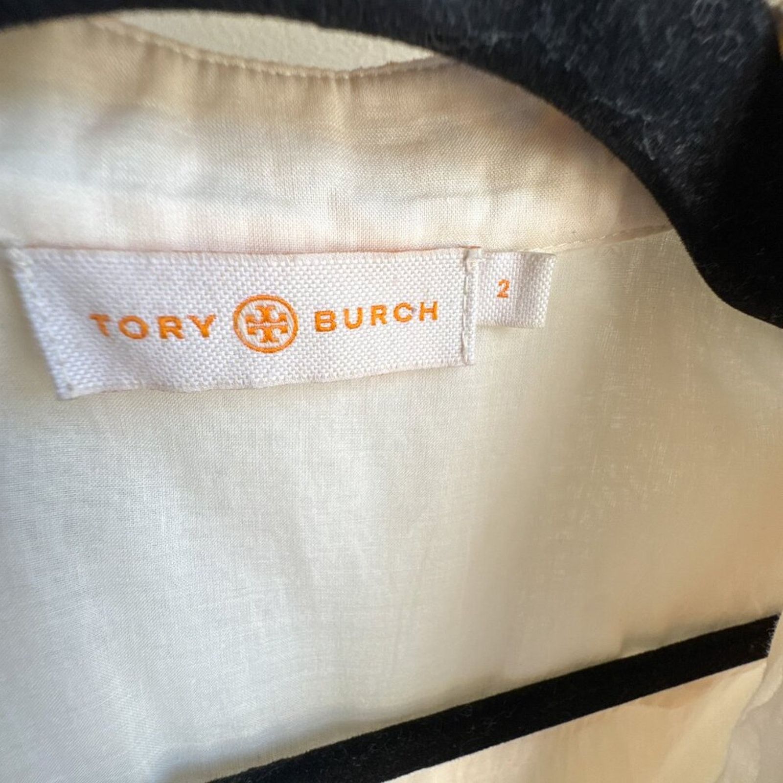 Tory Burch Tory Burch Embroidered Adriana Fit & Flare Dress Size 2 Size XS / US 0-2 / IT 36-38 - 2 Thumbnail