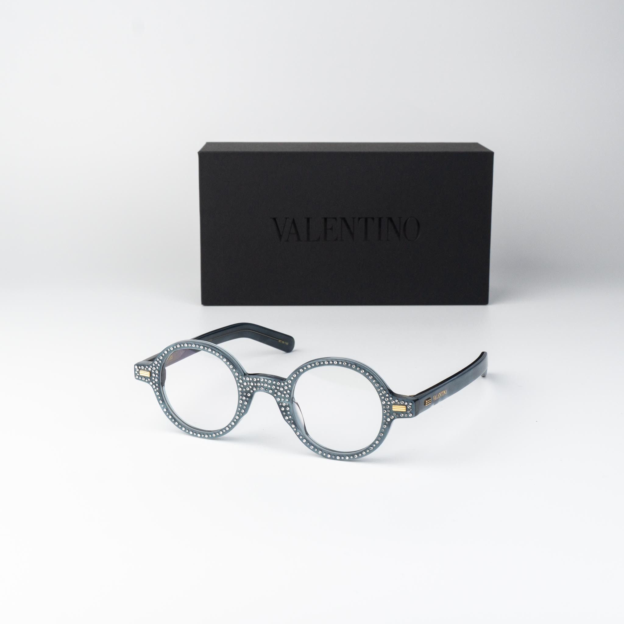 Valentino Valentino Women Eyeglasses Pearl Crystal Round VLX-185 C Size ONE SIZE - 1 Thumbnail