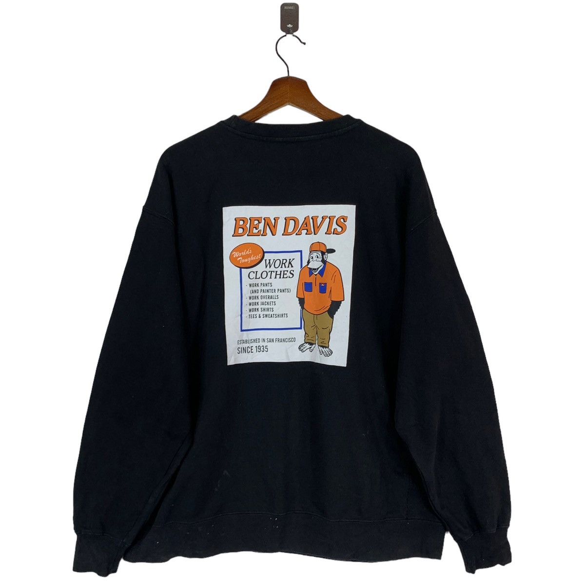 Ben Davis VINTAGE BEN DAVIS AMERICAN BRAND WORKERS CREWNECK Size US L / EU 52-54 / 3 - 1 Thumbnail