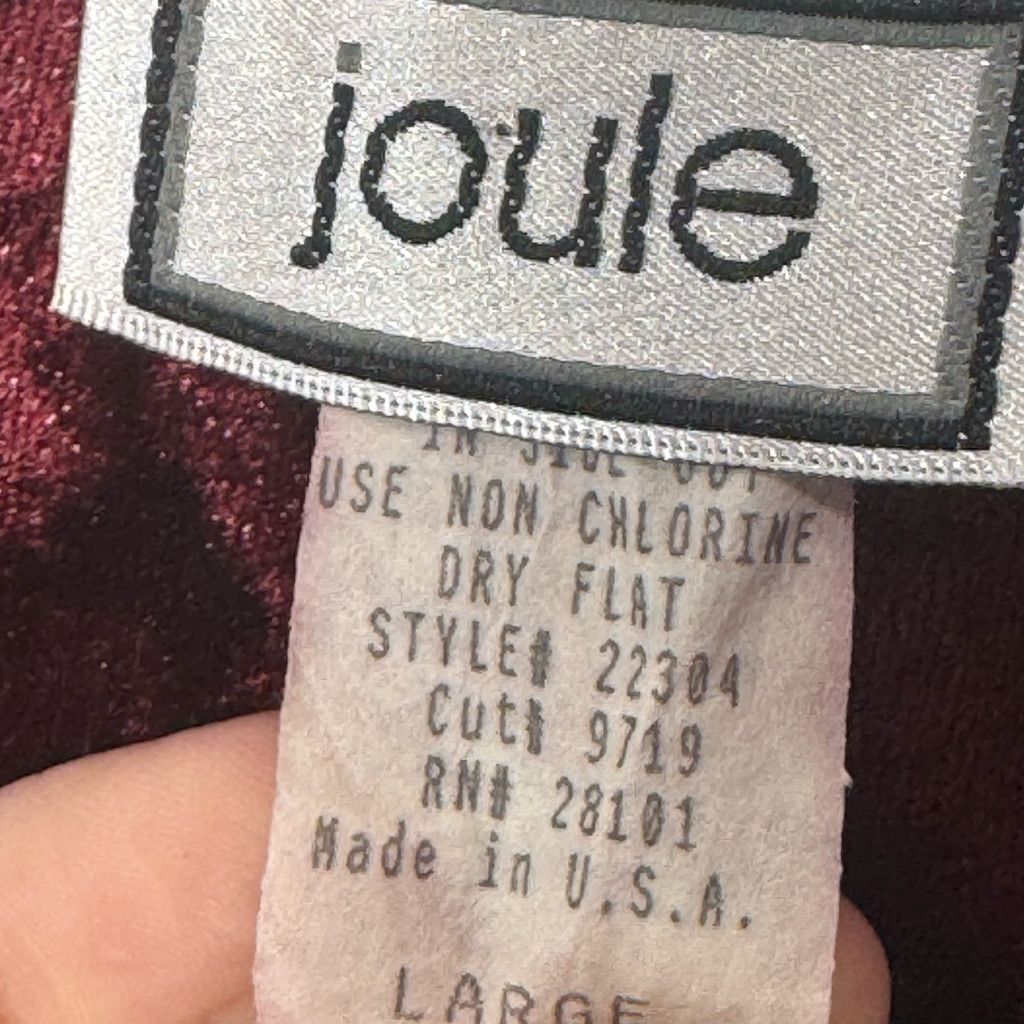 Other VTG Joule Burgundy Crushed Velvet Slip Dress Size L / US 10 / IT 46 - 8 Thumbnail