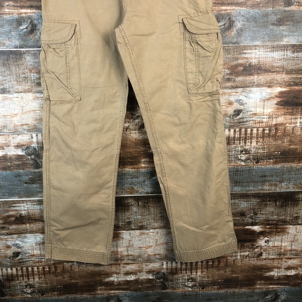 Japanese Brand DL Gap Brown Cargo Utility Multipocket Pants #C699 Size US 31 - 6 Thumbnail