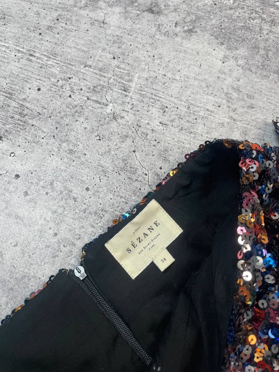Sezane Sezane Pacome Sequit Mini Skirt Glitter Y2K Size 24" / US 00 / IT 34 - 6 Thumbnail