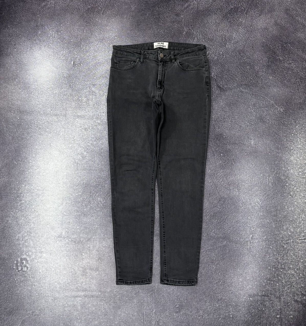 Acne Studios Acne Studios Skin 5 Used Black Women’s Mid Rise Slim Jeans Size 30" / US 8 / IT 44 - 1 Thumbnail