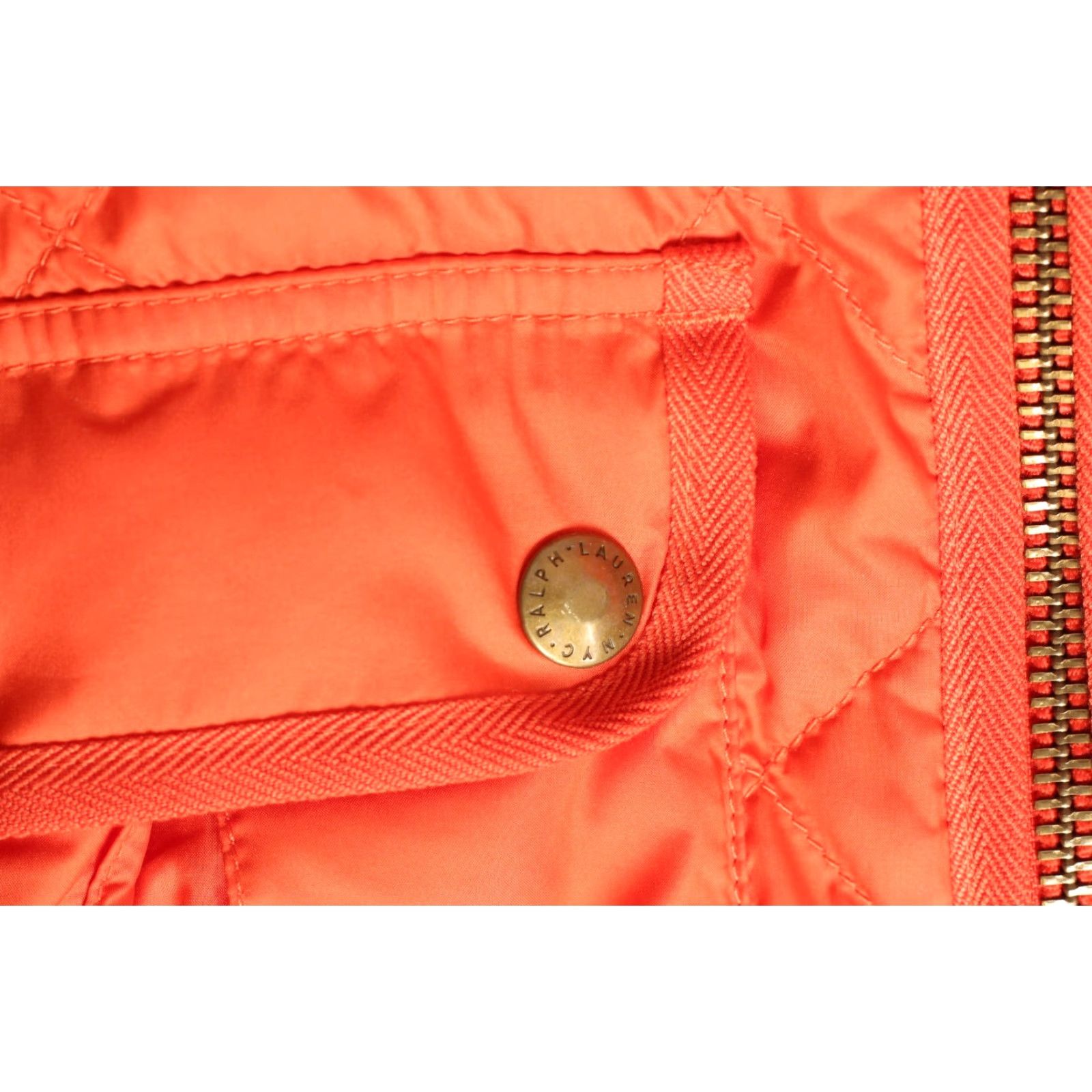 Polo Ralph Lauren VINTAGE Ralph Lauren Sport Quilted Gilet Vest Jacket Bodywarmer Women XL Quilted Down Insulated Zip Jacket Orange Waistcoat XL Women Size XL / US 12-14 / IT 48-50 - 6 Thumbnail