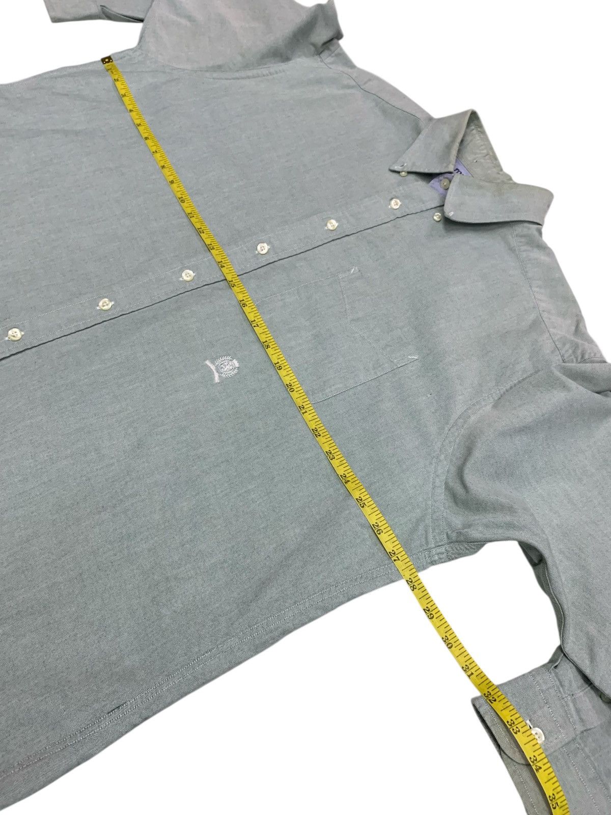 Tommy Hilfiger Vintage 90's Tommy Hilfiger Small Logo Button Up Shirt Denim Size US XL / EU 56 / 4 - 7 Thumbnail