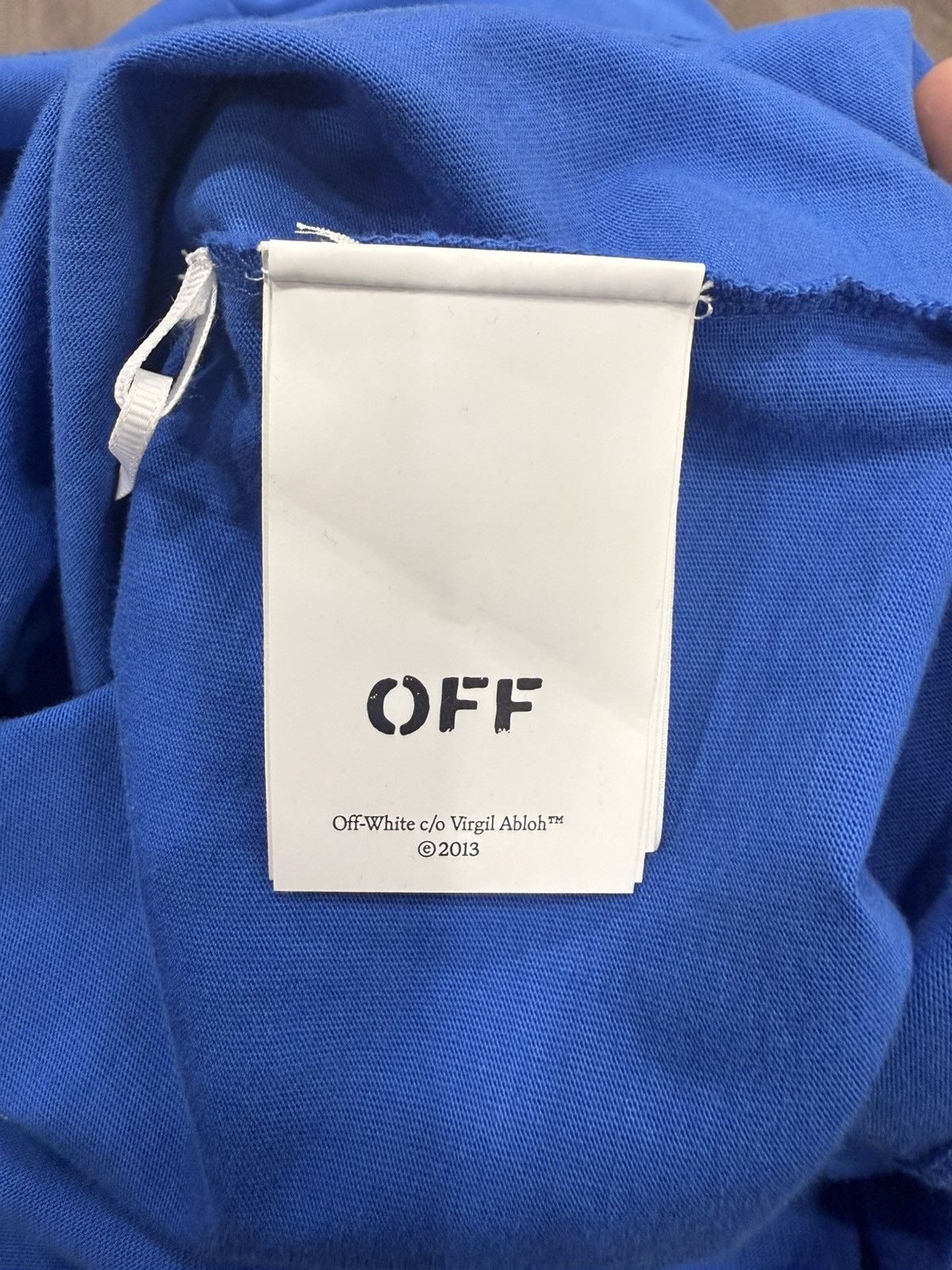 Off-White Off-White Blue Paisley T-Shirt Size US S / EU 44-46 / 1 - 4 Thumbnail
