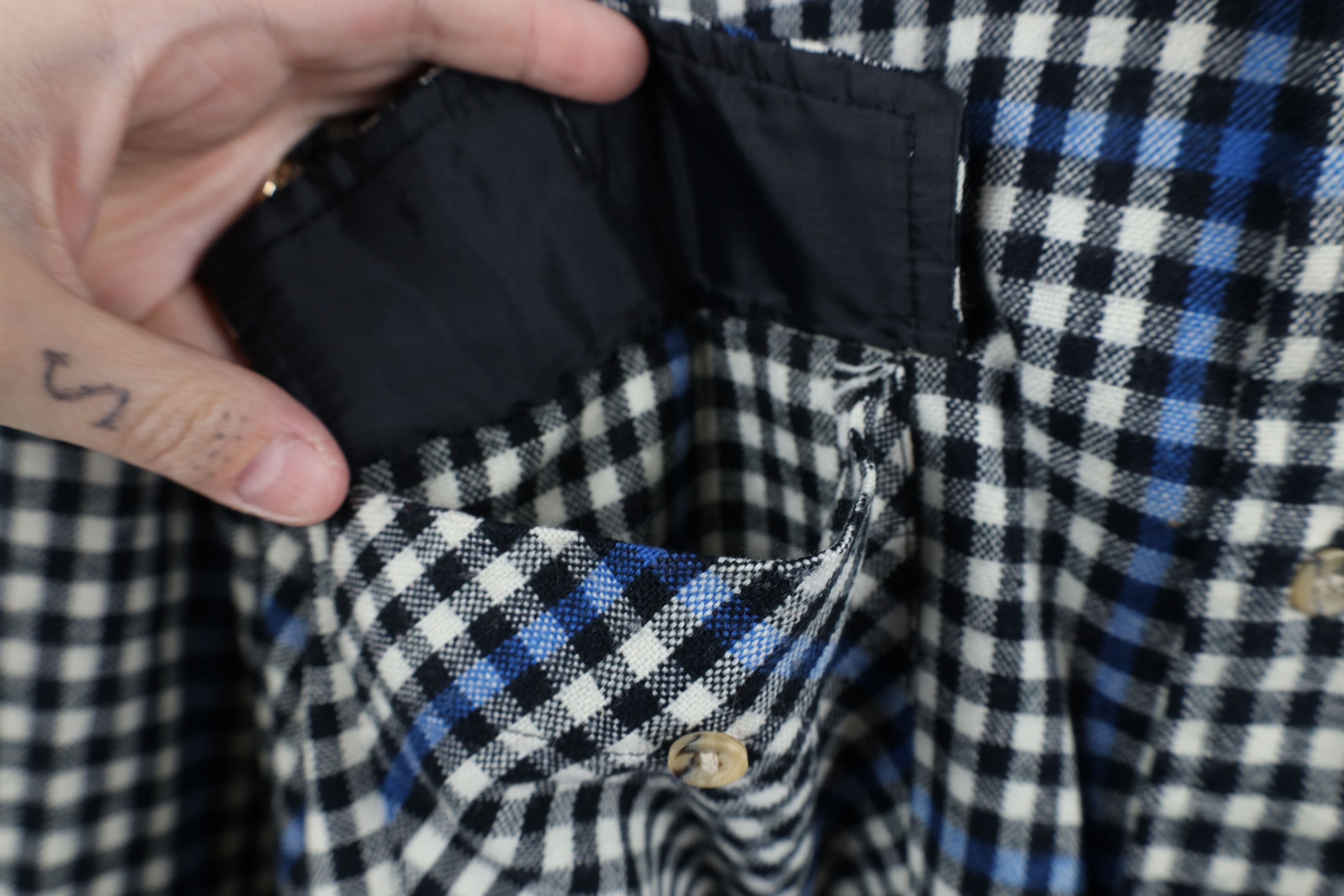 Vintage Vintage 80s 90s Streetwear Pocket Knit Collared Button Shirt Size US XL / EU 56 / 4 - 6 Thumbnail
