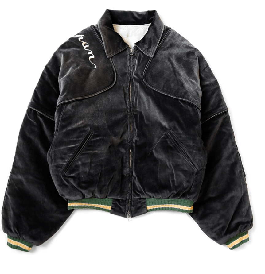 Kapital Kapital Rain Skull and Snake-Satin Sham Bomber Jacket