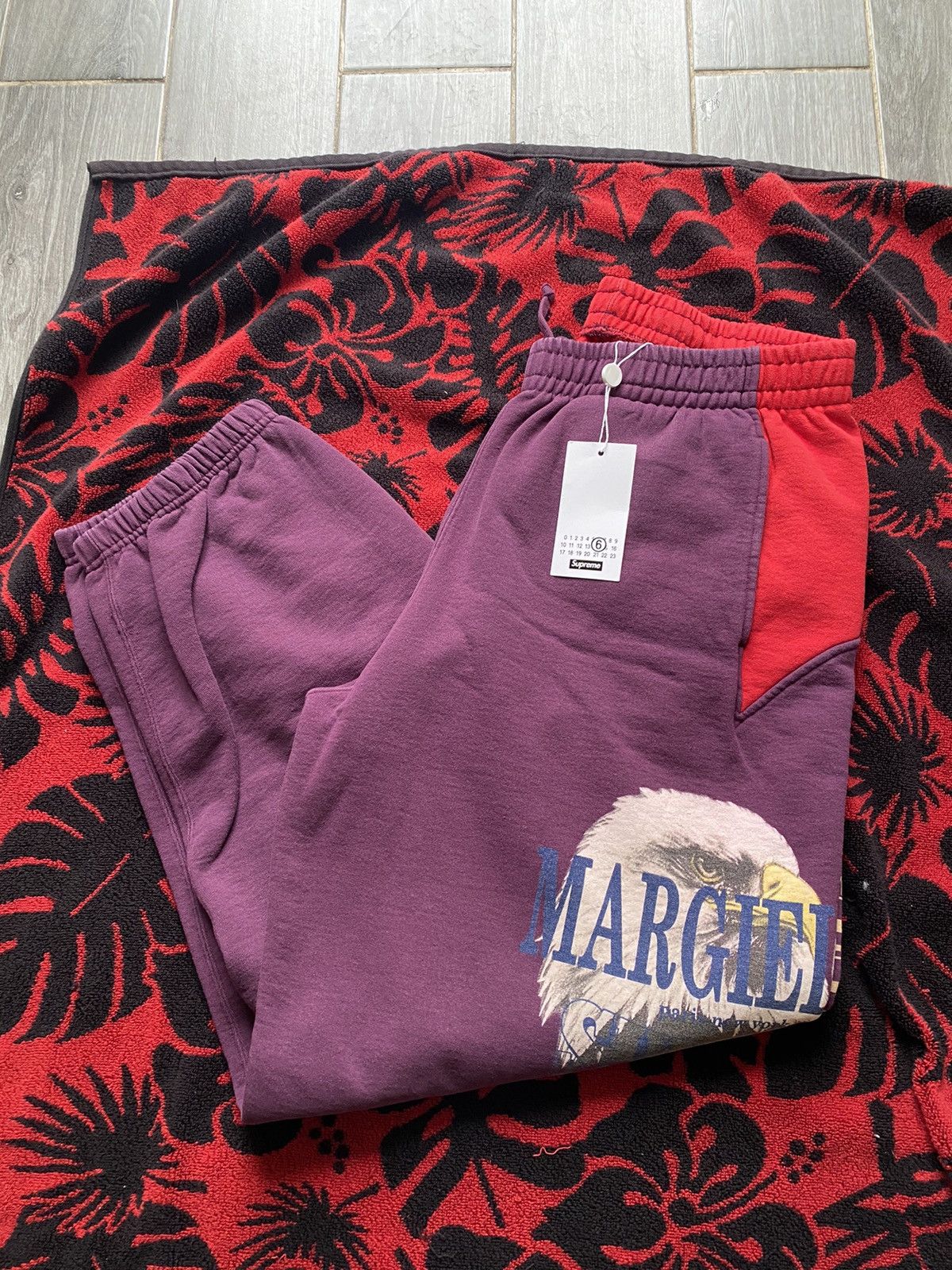 Maison Margiela × Supreme Supreme MM6 Maison Margiela Eagle Sweatpants Large Size US 34 / EU 50 - 7 Thumbnail