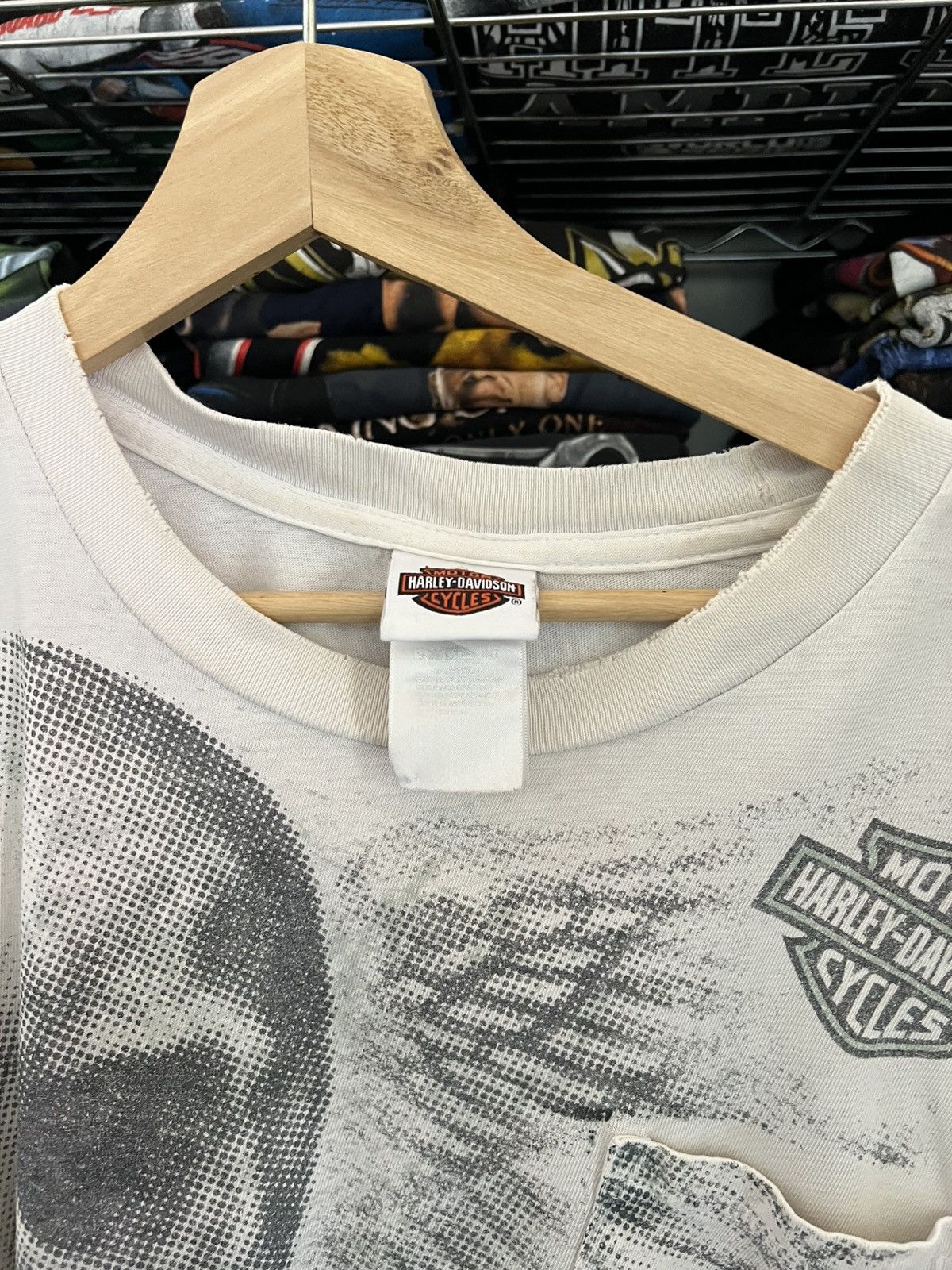 Harley Davidson H-D Black Widow Spider Skull Wings Pocket Tee Size US XL / EU 56 / 4 - 4 Thumbnail