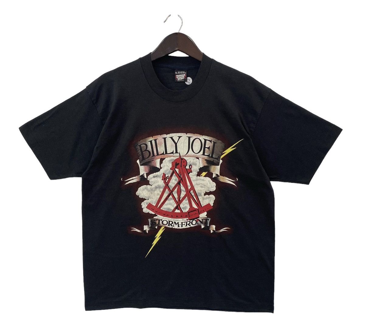 Band Tees 💥VINTAGE BILLY JOEL singer / songwriter pop rock tee shirt Size US XL / EU 56 / 4 - 1 Thumbnail