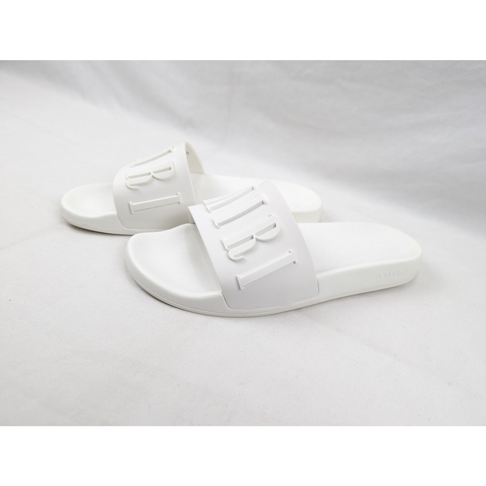Amiri o1rshd1 Q:10 / Logo Pool Slide in White Size US 13 / EU 46 - 13 Thumbnail
