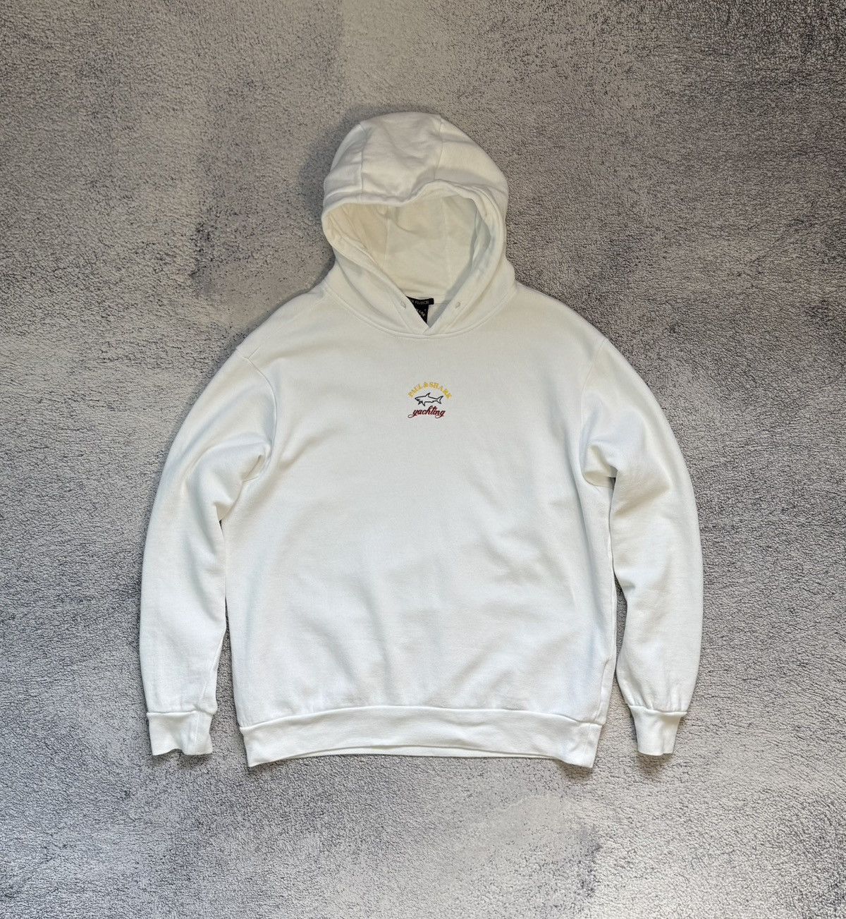Paul & Shark Paul & Shark Winter Fleece Hoodie White Cotton Unisex Size M Size US M / EU 48-50 / 2 - 1 Thumbnail
