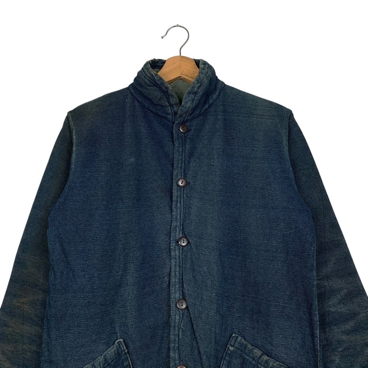 45rpm Vintage 45rpm Sashiko Indigo Denim Reversible Jacket Size US S / EU 44-46 / 1 - 2 Thumbnail