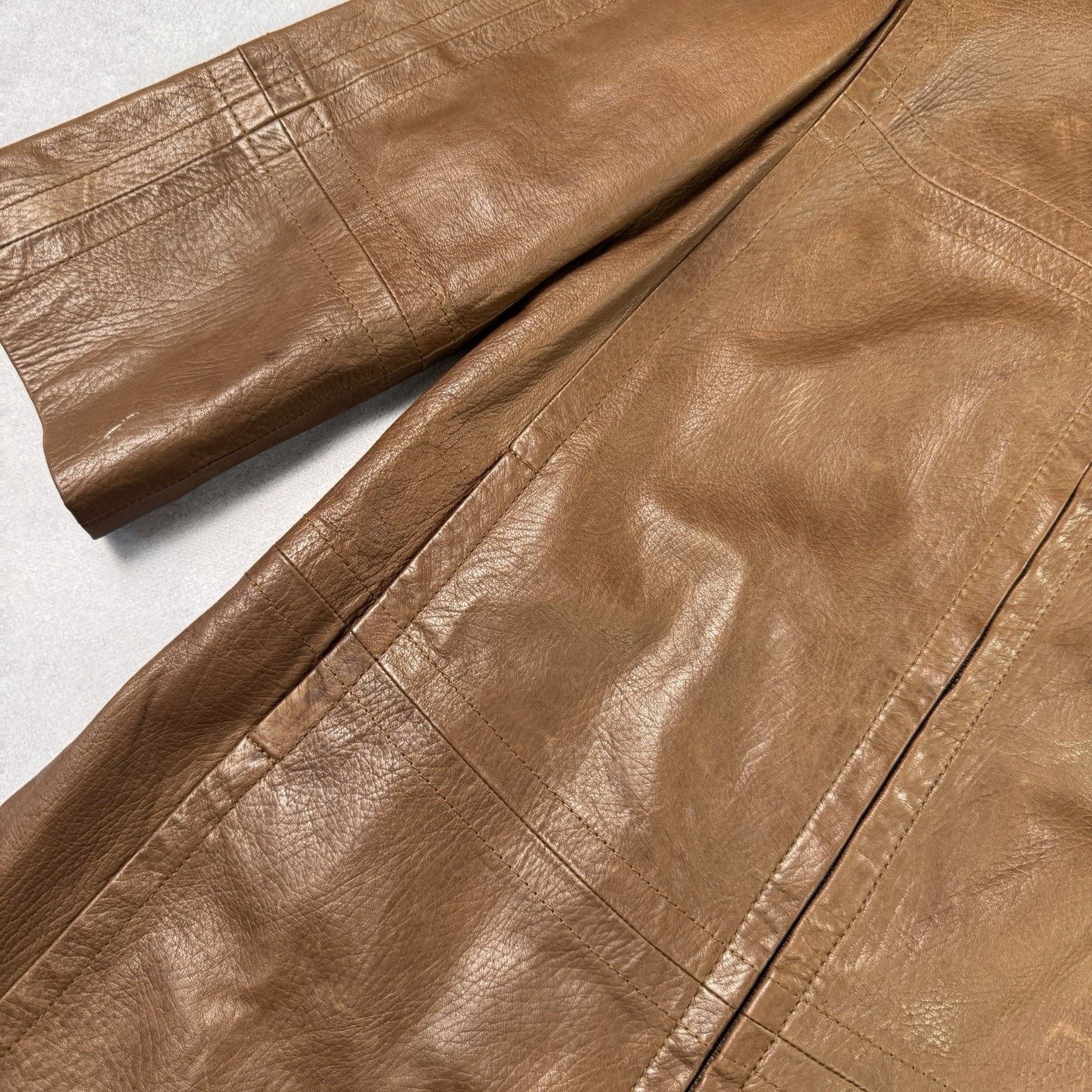 Weekend Max Mara Weekend Max Mara Women Leather Jacket Coat Size 12 Brown Size M / US 6-8 / IT 42-44 - 10 Thumbnail