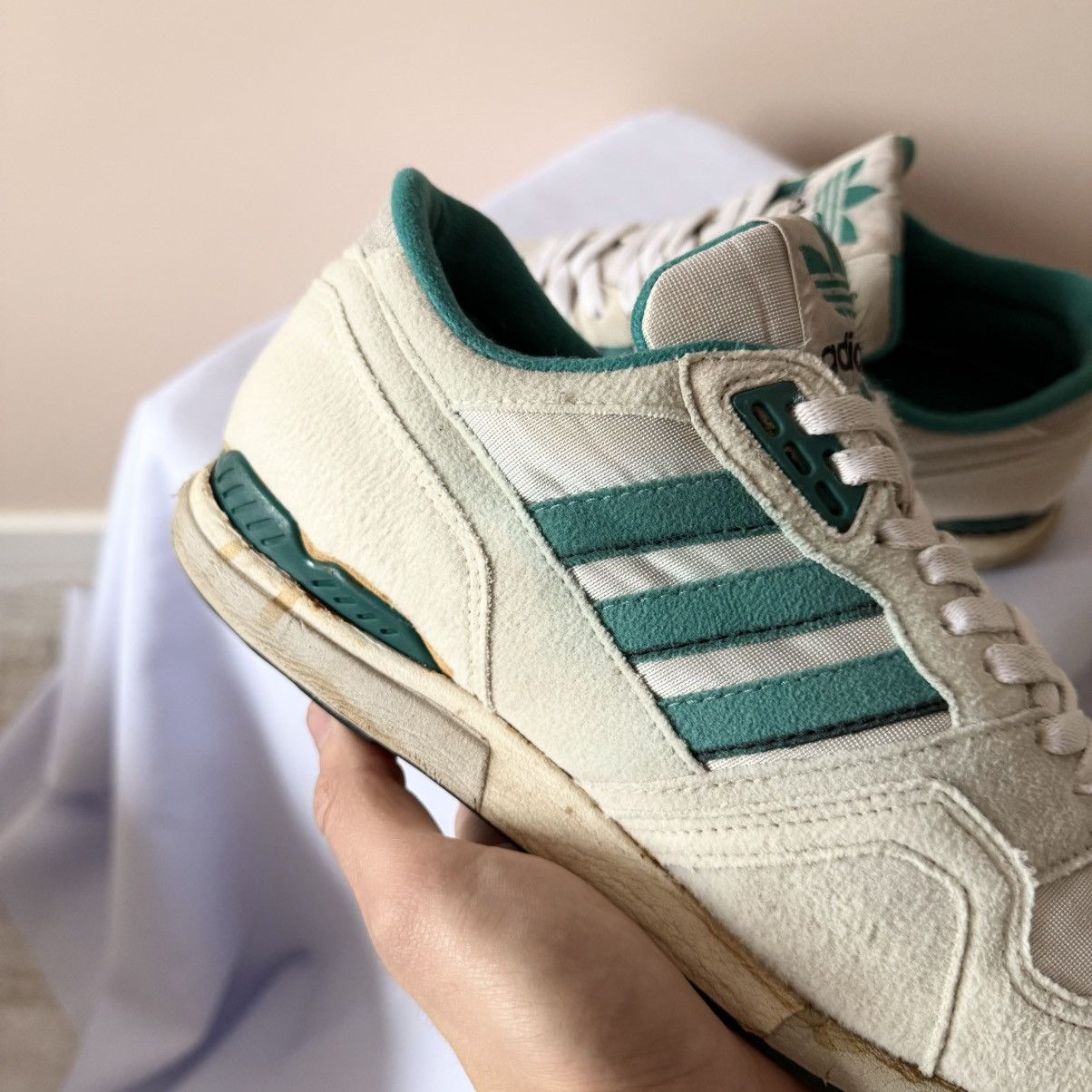 Adidas 80s Vintage Adidas TX8911 / 680 (Korea) Green/Cream Shoes Size US 8.5 / EU 41-42 - 8 Thumbnail