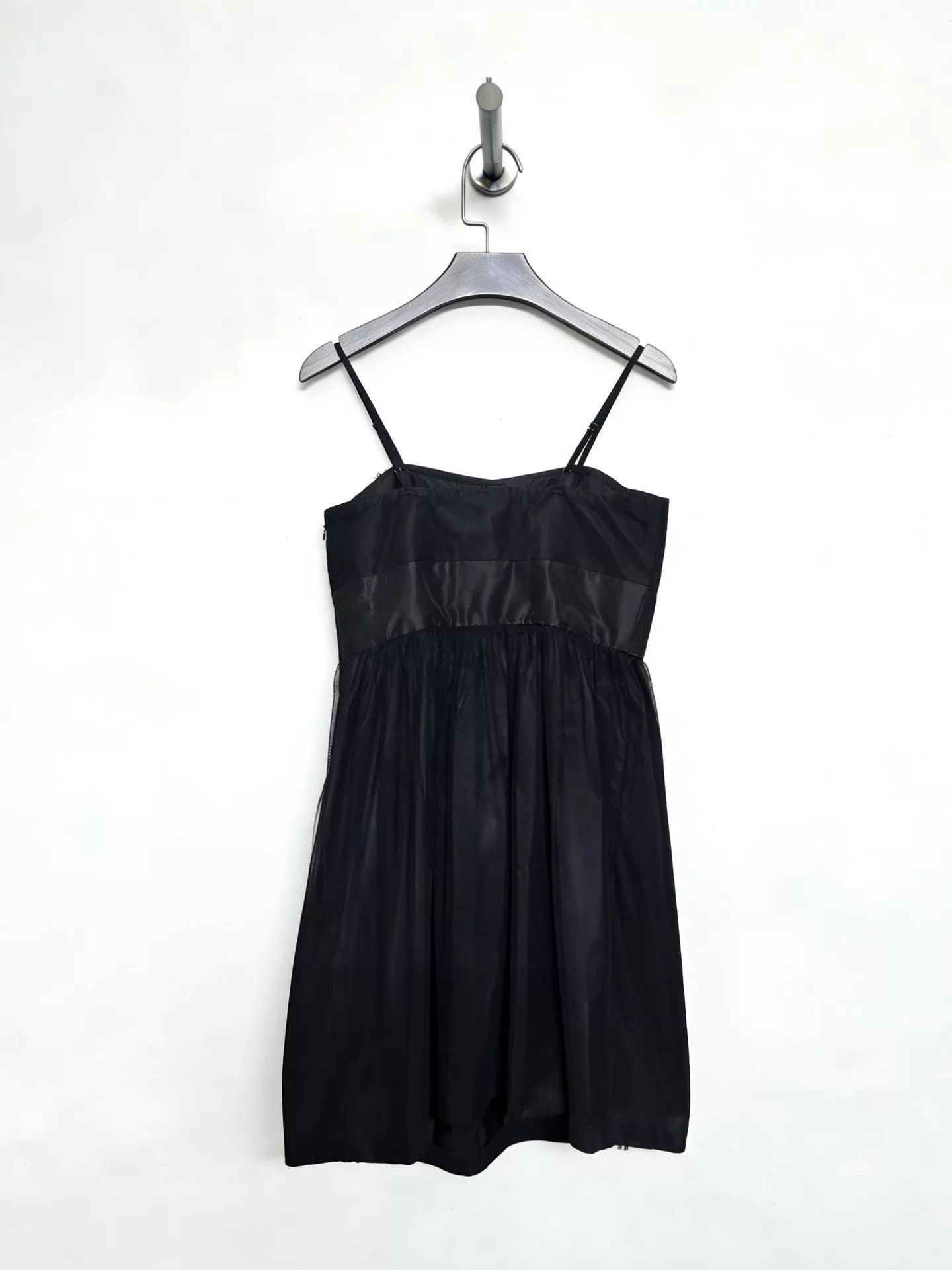 Vivienne Tam Vivienne Tam Black Mesh 3D Floral A-Line Baby Doll Dress Size S / US 4 / IT 40 - 2 Thumbnail