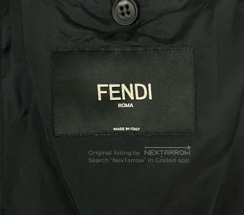 Fendi Fendi Black and Grey Washed Faded Dark Pattern Double F Pr Size US S / EU 44-46 / 1 - 4 Thumbnail