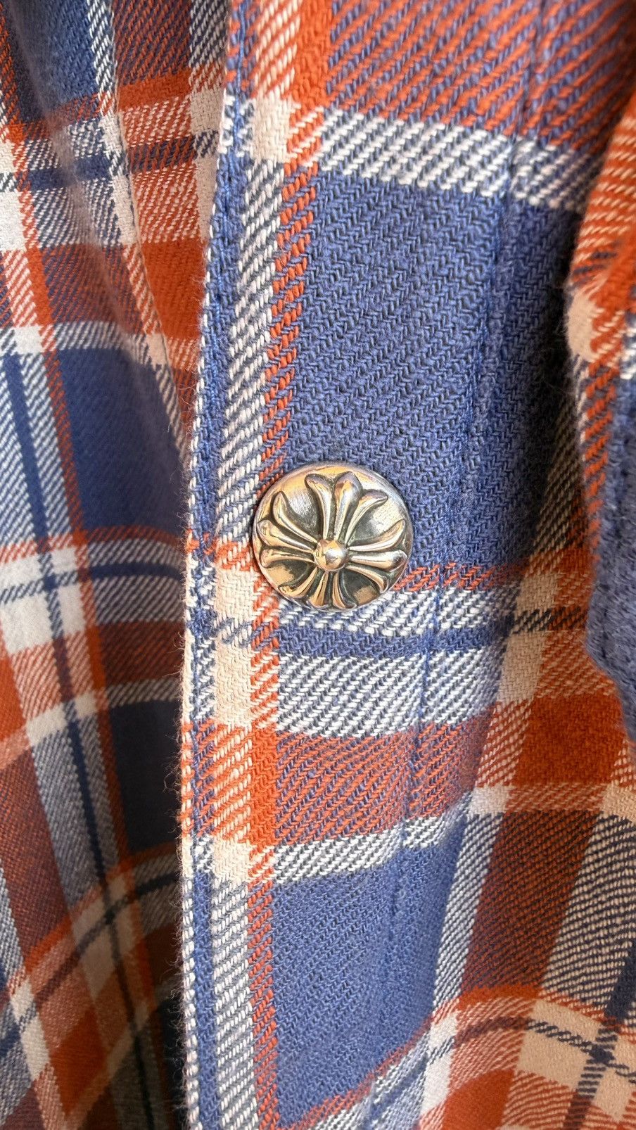 Chrome Hearts Ultra Rare Chrome Hearts Padded Flannel Shirt Floral Jacket Size US XXL / EU 58 / 5 - 8 Thumbnail