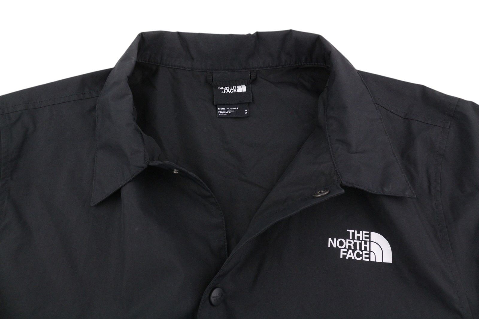 The North Face M Black Windwall Polo Neck Snap Buttons Lightweight 84369 Size US M / EU 48-50 / 2 - 4 Thumbnail