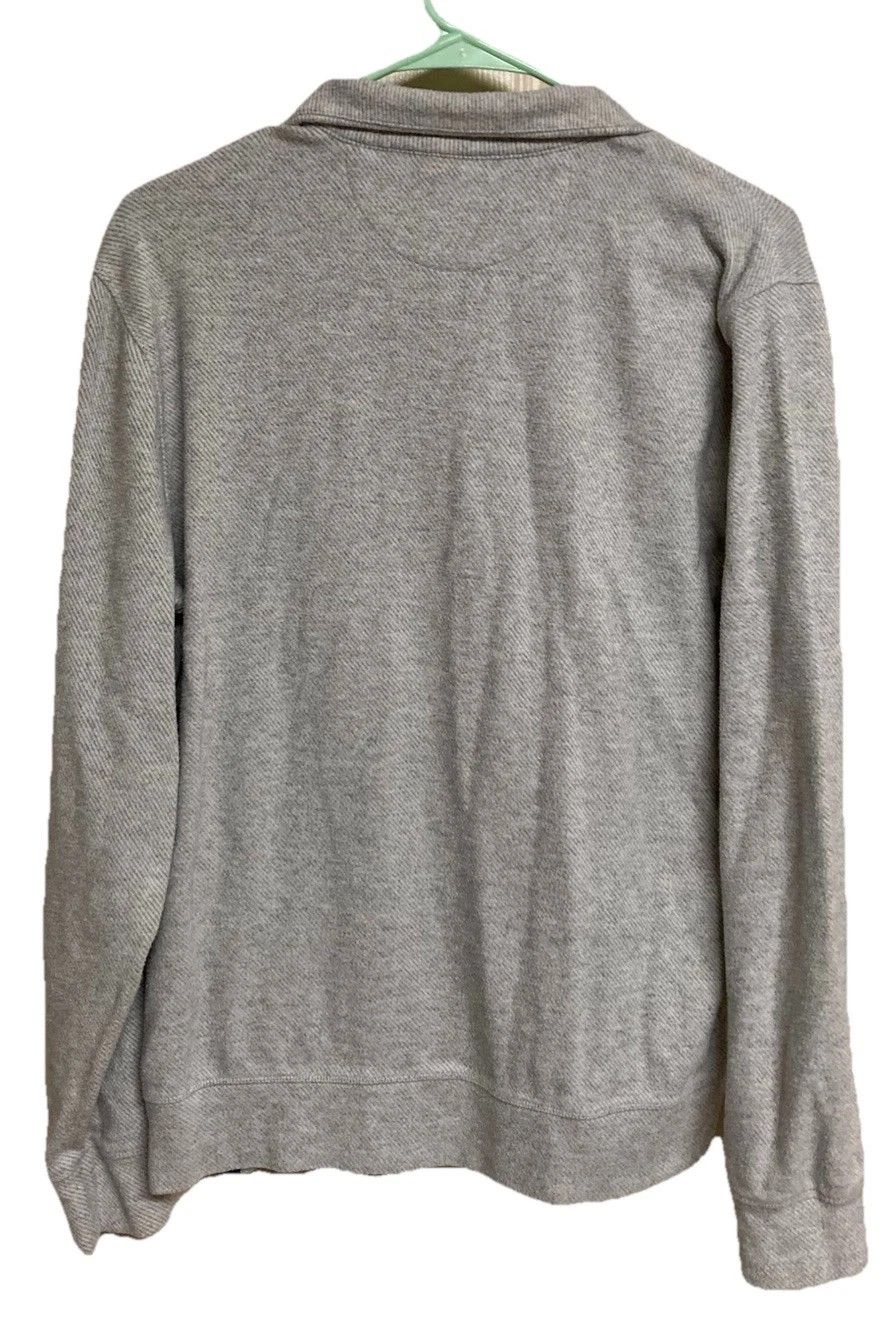 Faherty Faherty 1/4 Zip Sweater Pullover Gray Measures Size LARGE Size US L / EU 52-54 / 3 - 6 Thumbnail