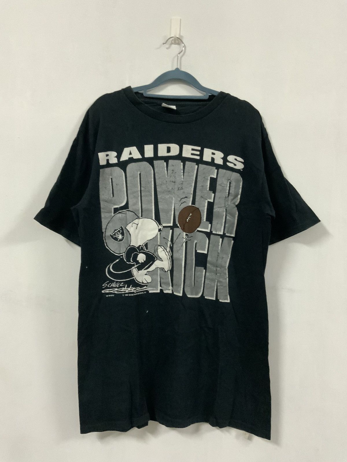 NFL Vintage Raiders Power Kick Schulz Big Logo tee Size US L / EU 52-54 / 3 - 1 Thumbnail