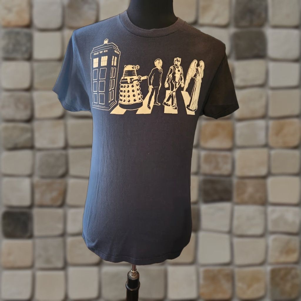 Ripple Junction Doctor Who Street Crossing Abbey Road Navy Blue Short Sleeve T-Shirt M Mens Size US M / EU 48-50 / 2 - 1 Thumbnail