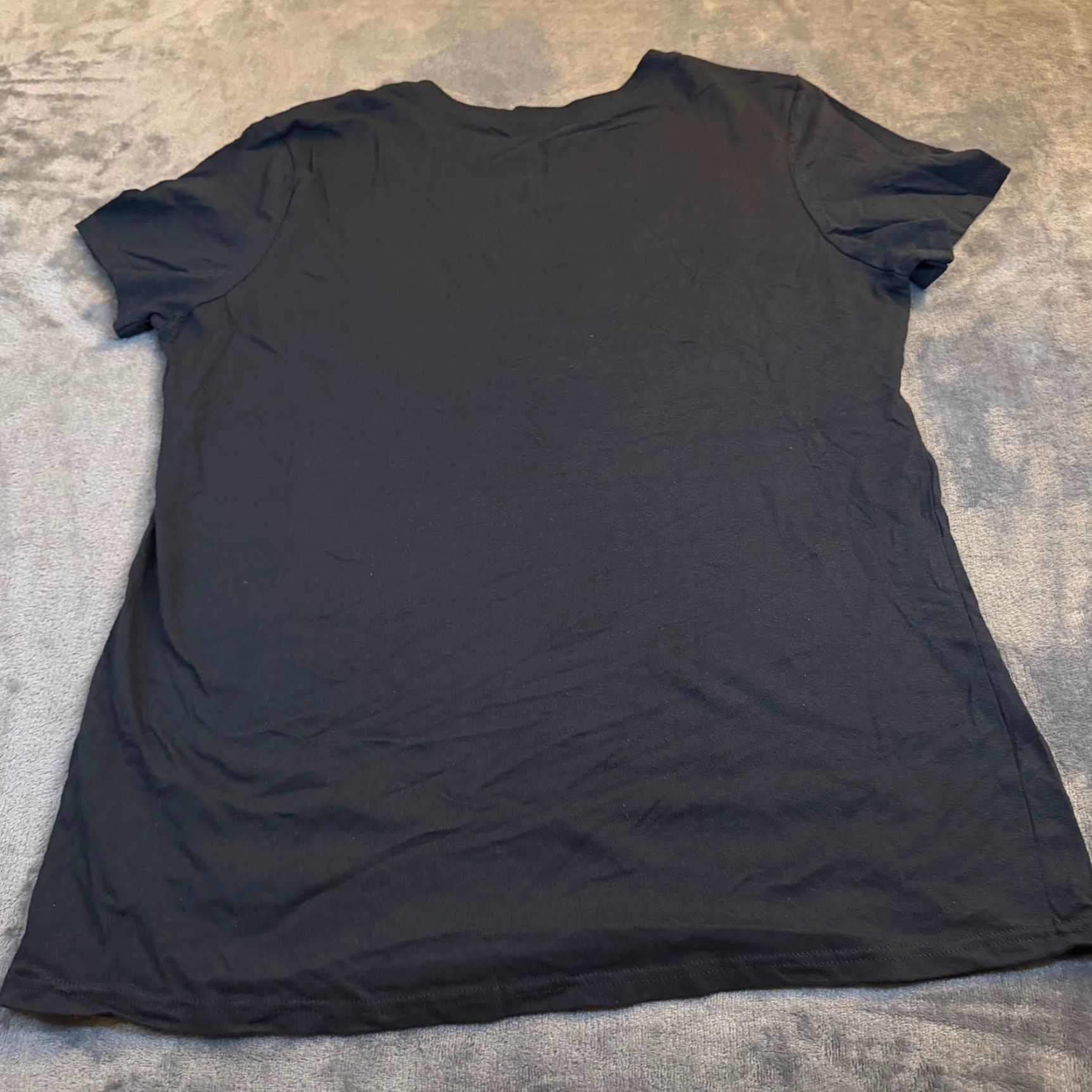 Vintage Fanatics Detroit Lions V Neck T Shirt Black Blue NFL Football Womens Large Size L / US 10 / IT 46 - 3 Thumbnail