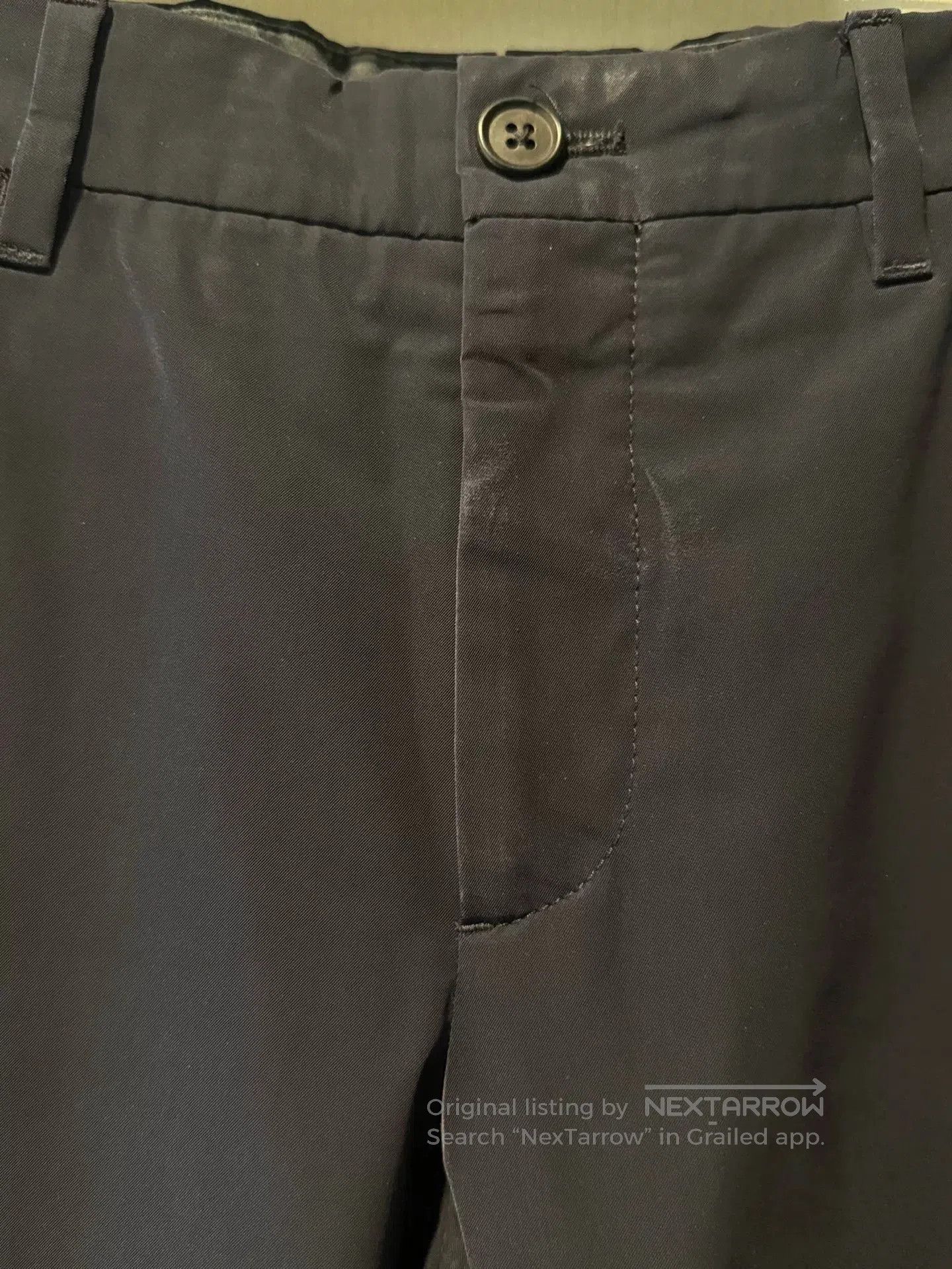 Prada Prada Dark Blue Straight Leg Trousers. Size US 32 / EU 48 - 2 Thumbnail
