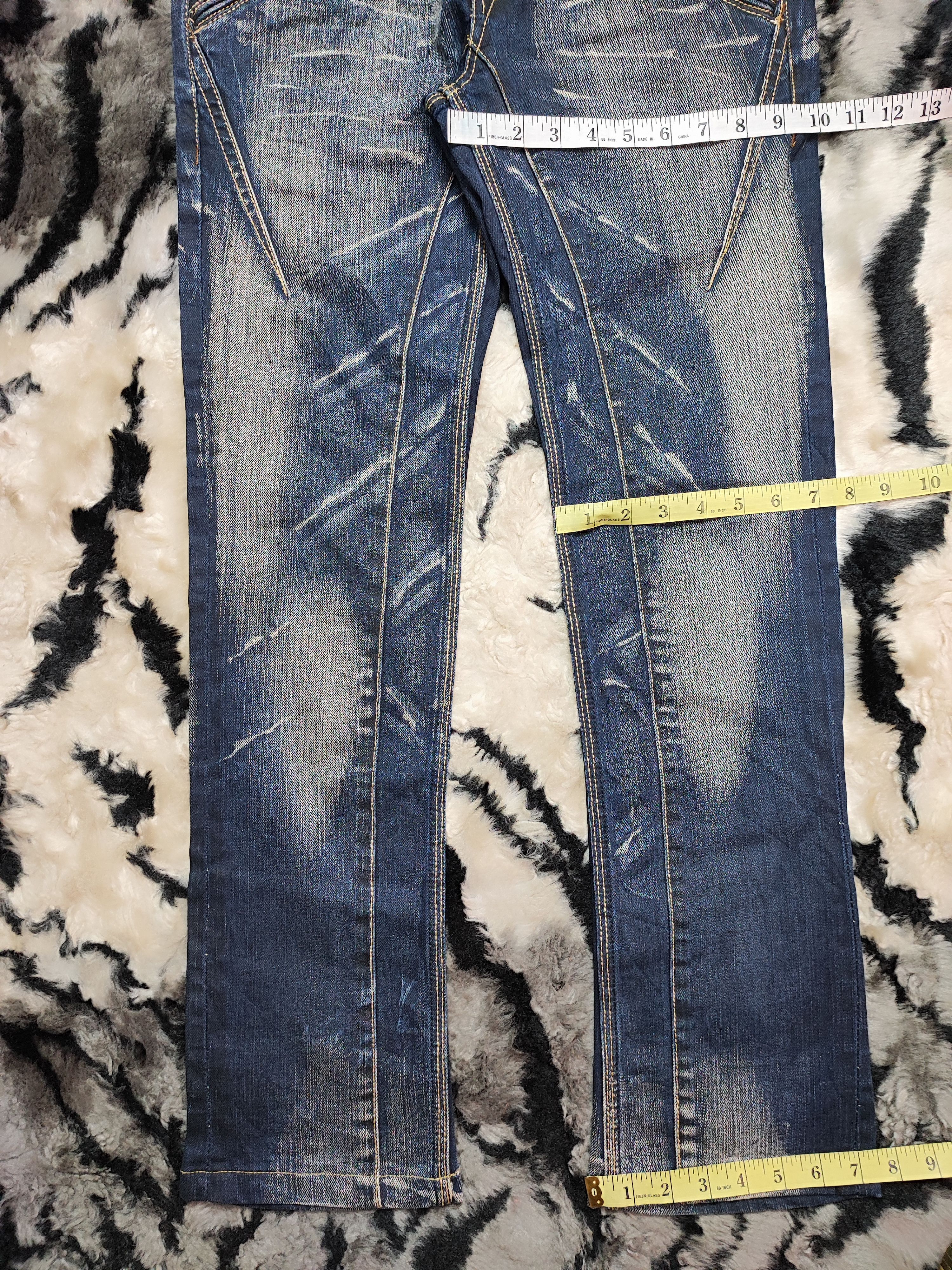 If Six Was Nine Nicole Club Distress Jeans Size US 30 / EU 46 - 6 Thumbnail