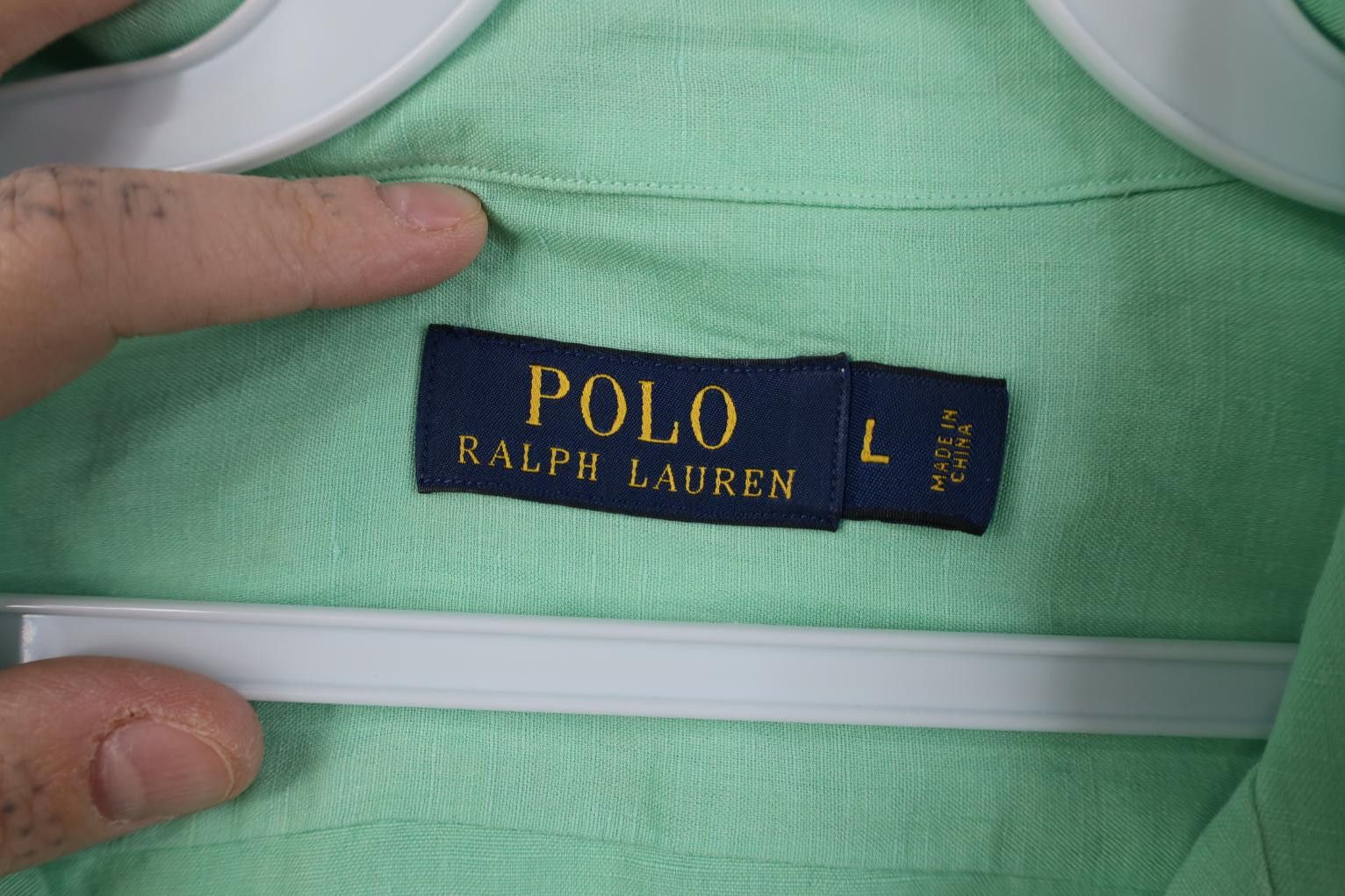 Polo Ralph Lauren Vintage Ralph Lauren Linen Looped Collar Camp Button Shirt Size US L / EU 52-54 / 3 - 11 Thumbnail