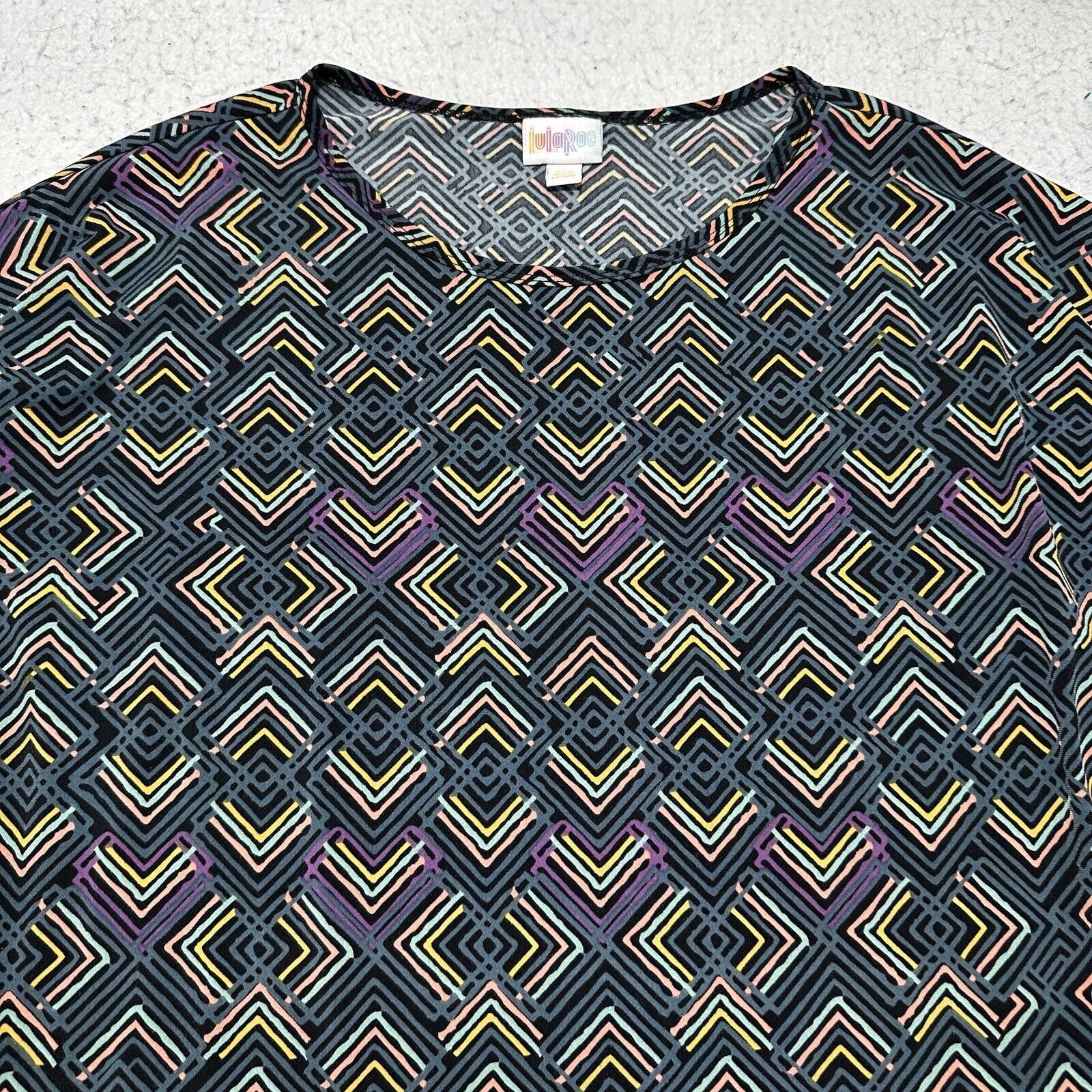 Other LuLaRoe Irma XXS Crewneck T Shirt Blue Pullover Top Size XXS / US 00 / IT 34 - 2 Thumbnail