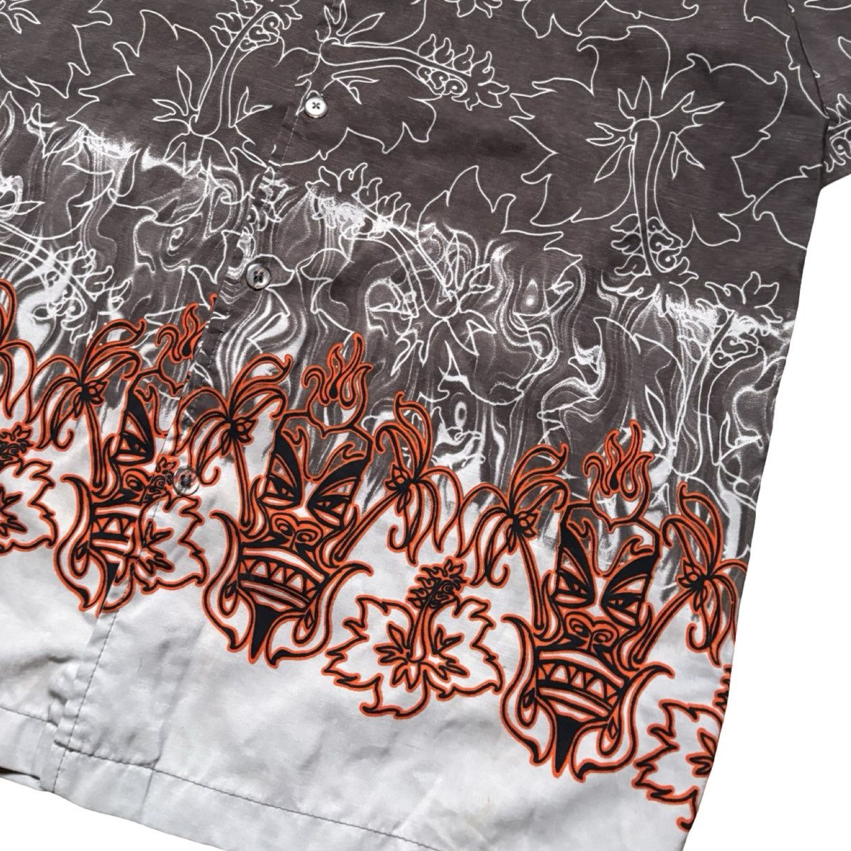 Other Vintage Y2K No Boundaries Button Shirt Flames Hawaii XL Size US XL / EU 56 / 4 - 2 Thumbnail