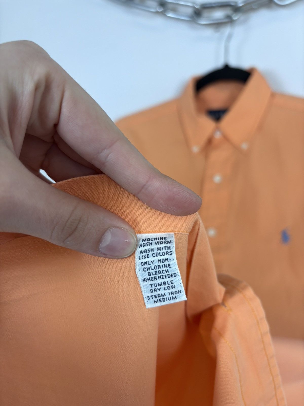 Ralph Lauren Ralph Lauren Vintage Men’s Blake Orange Short Sleeve Shirt Size US L / EU 52-54 / 3 - 13 Thumbnail
