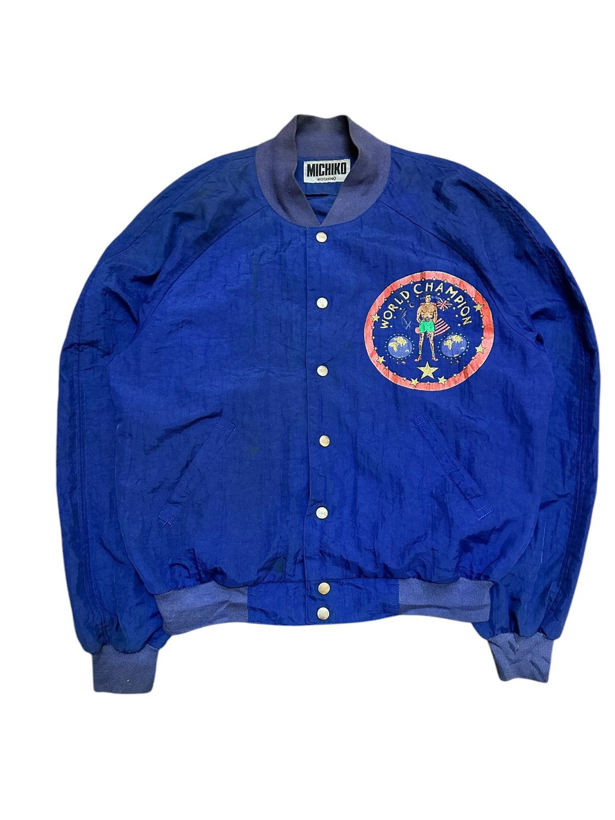 Michiko Koshino London × Vintage Vintage Michiko Koshino London Nylon Bomber Jacket Boxing Size US M / EU 48-50 / 2 - 5 Thumbnail