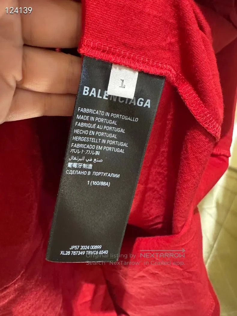 Balenciaga Balenciaga Half High Neck Letter Printed T-shirt Size US S / EU 44-46 / 1 - 5 Thumbnail