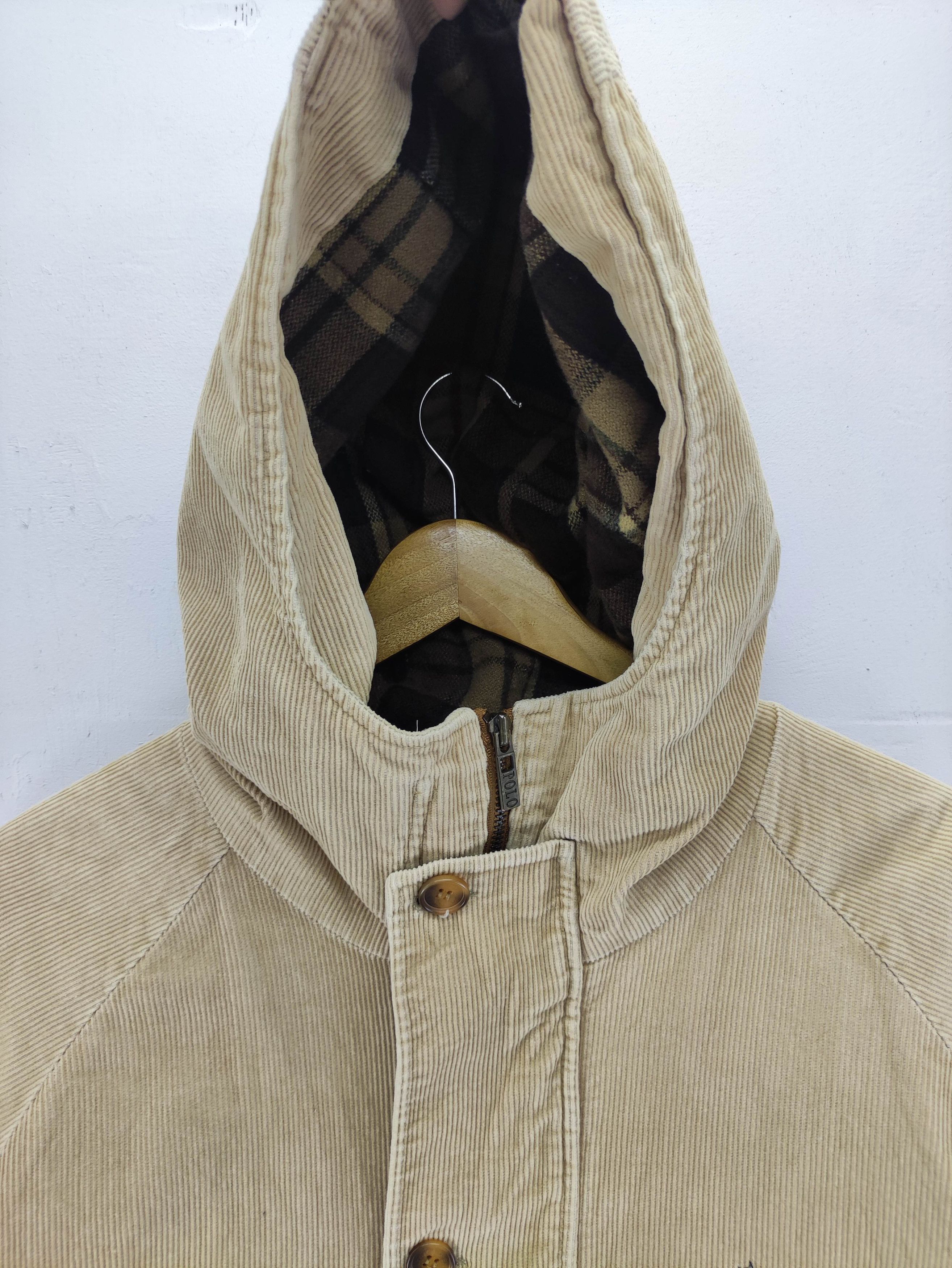 Polo Ralph Lauren Vintage Polo Ralph Lauren corduroy Hoodie Jacket Zipper Size US L / EU 52-54 / 3 - 4 Thumbnail
