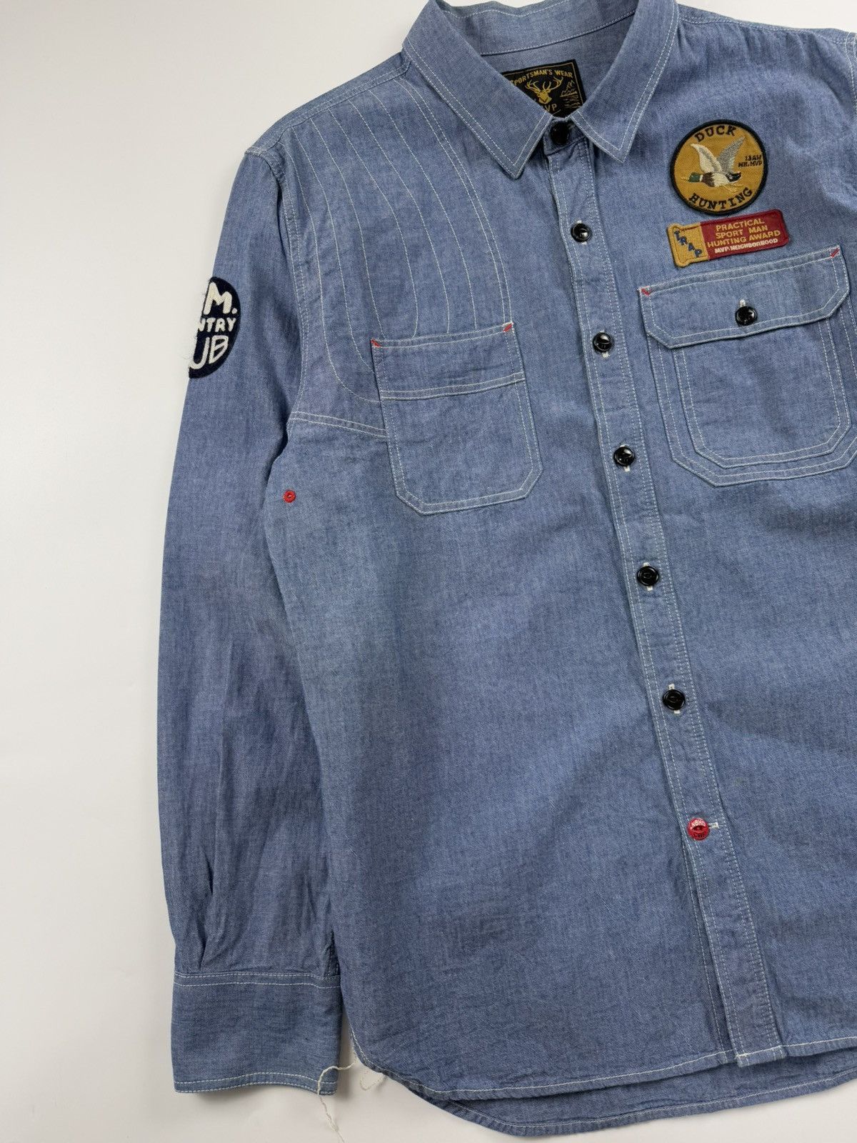 Neighborhood Neighborhood x MVP Chambray Shirt Size US L / EU 52-54 / 3 - 3 Thumbnail