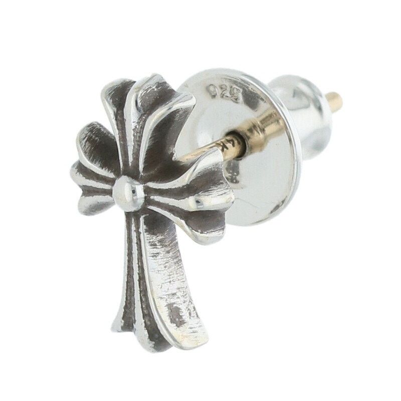 アクセサリー CHROME HEARTS CH cross stud earring Chrome Hearts クロムハーツ メンズシルバーピアス CH Cross #2